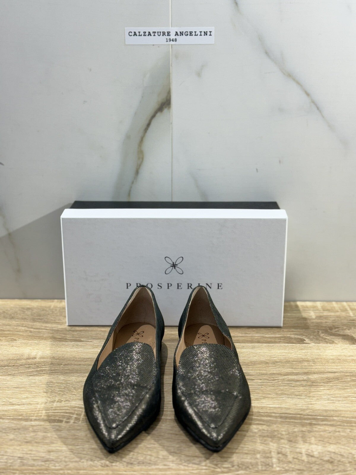 Prosperine Ballerina donna Oliva luxury made in italy 37