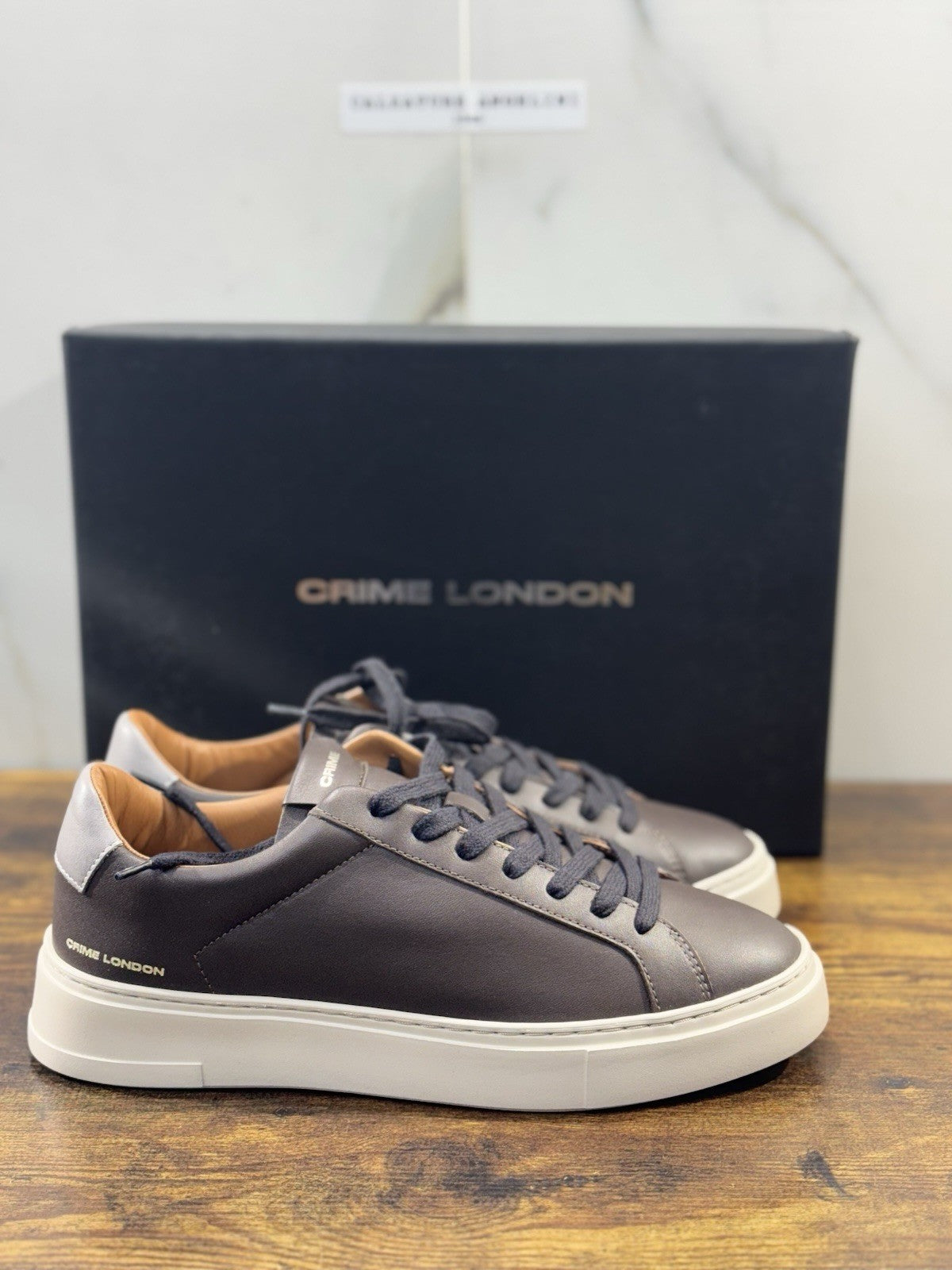 Crime London Sneaker Uomo Extra light Pelle T Moro Casual Men Shoes 39