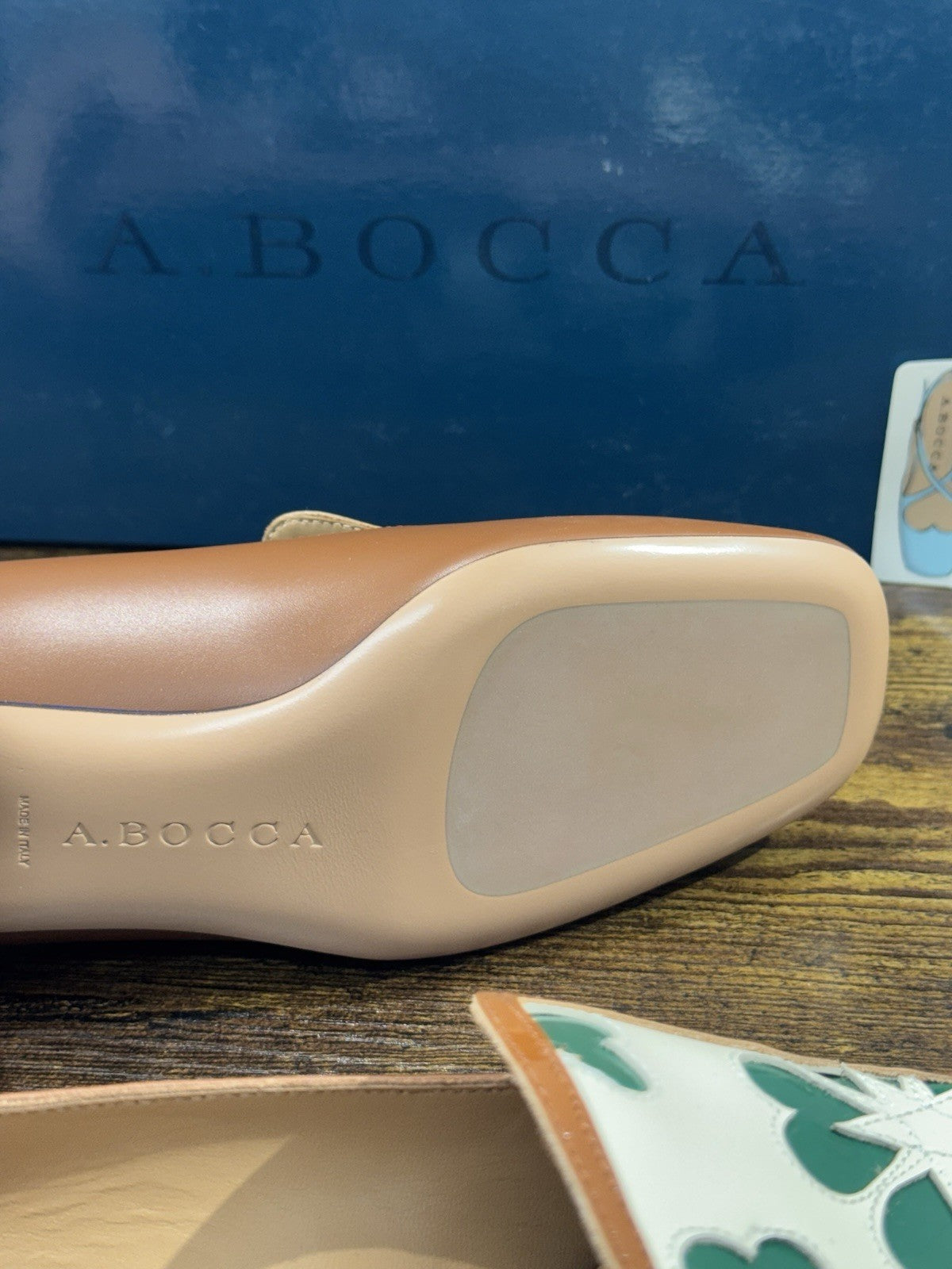 A.bocca Mocassino Con Tacco Pelle Cuoio Icon A.bocca Donna 39