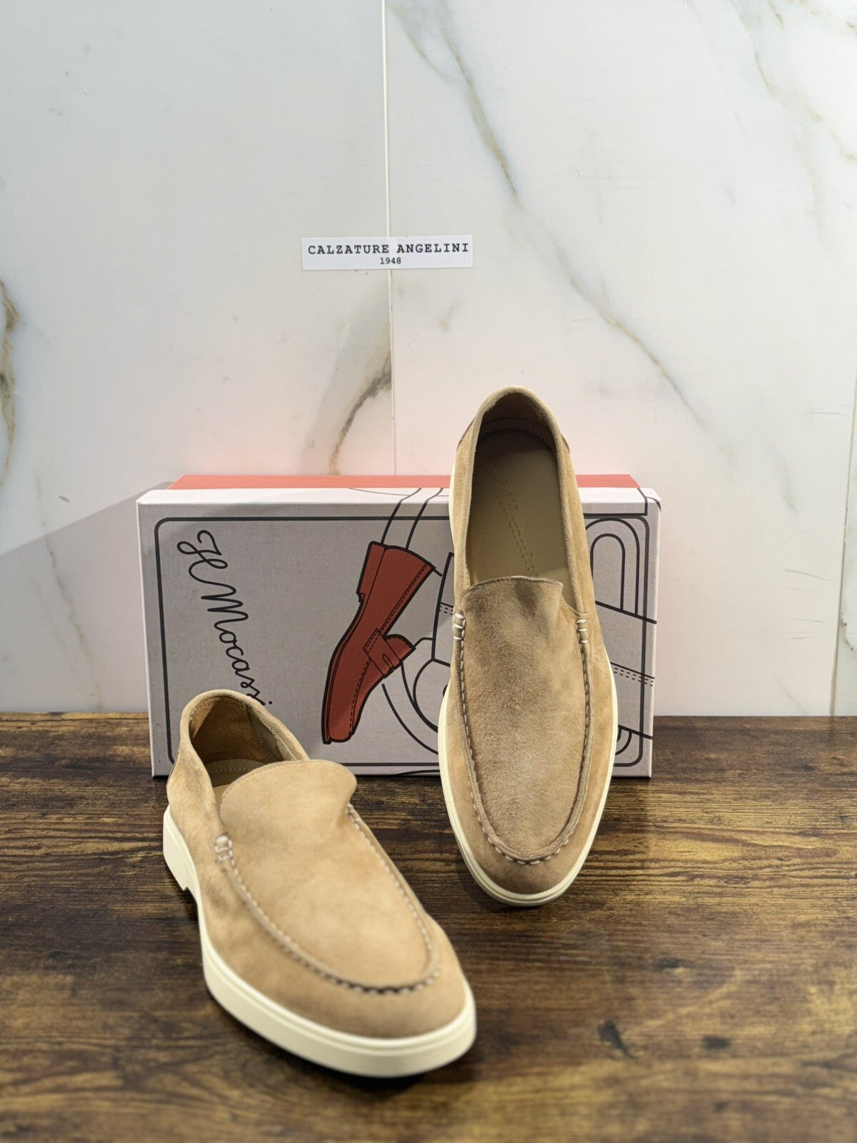 Il Mocassino Uomo Summer Walk Suede Fondo Gomma Ultra Flexi Made In Italy 41