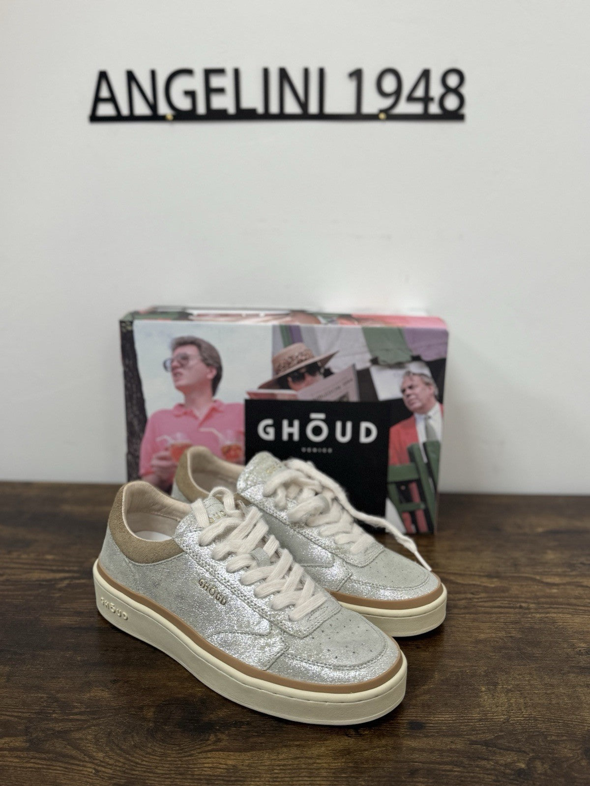 Ghoud Venice Sneaker Pelle Lamin Causal Scarpa Ghoud Donna 41