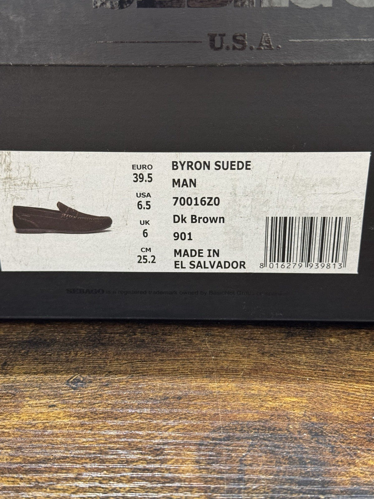 Sebago Mocassino Byron Suede Casual Sebago Uomo 39.5