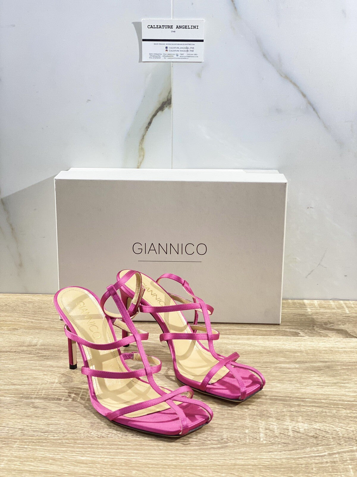 Giannico Sandalo Donna Kayla In Raso Pink Luxury Woman Sandal Giannico 37