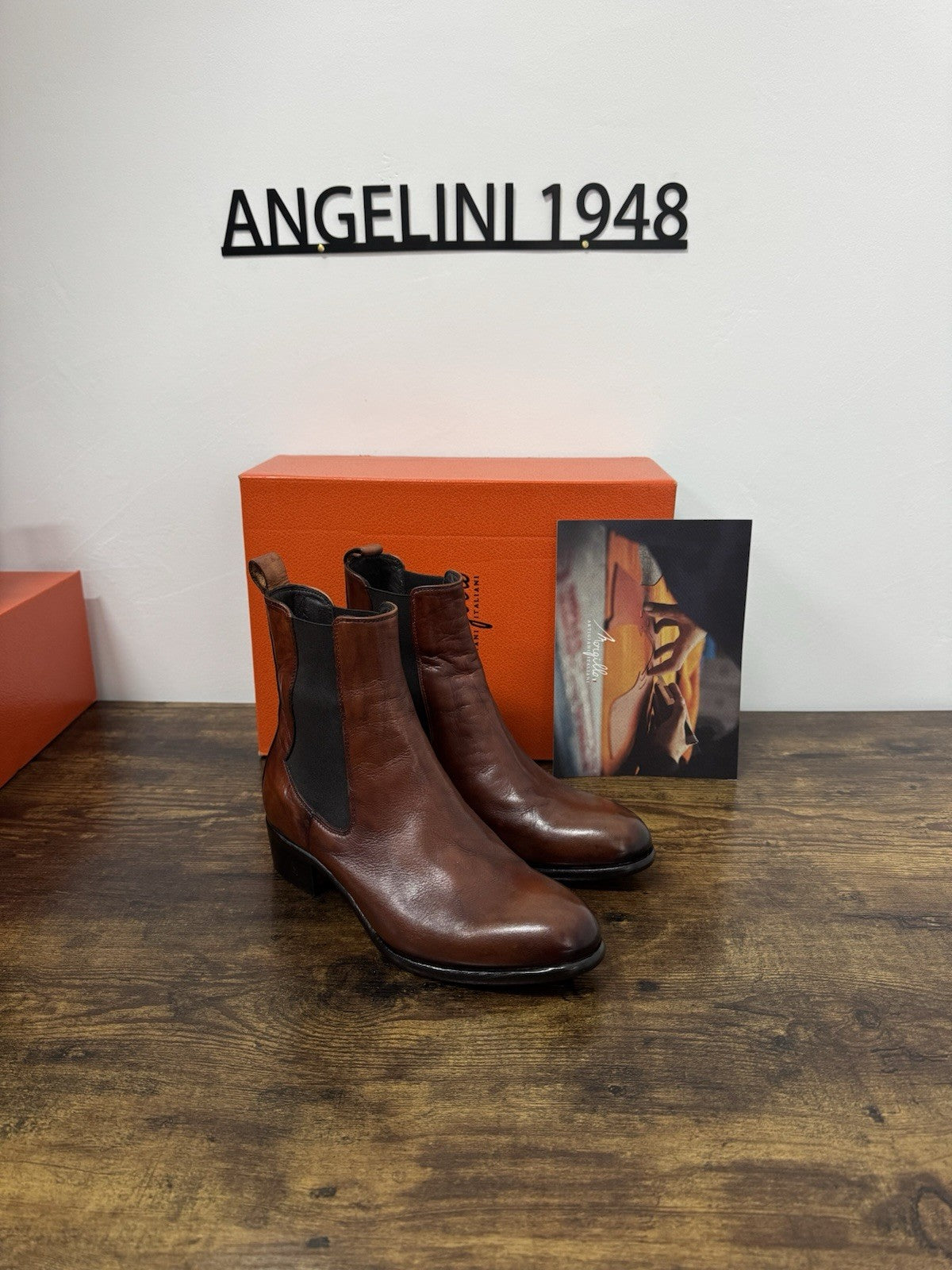 Morgillo Stivaletto Pelle Marrone 100% Made In Italy Casual Donna 37