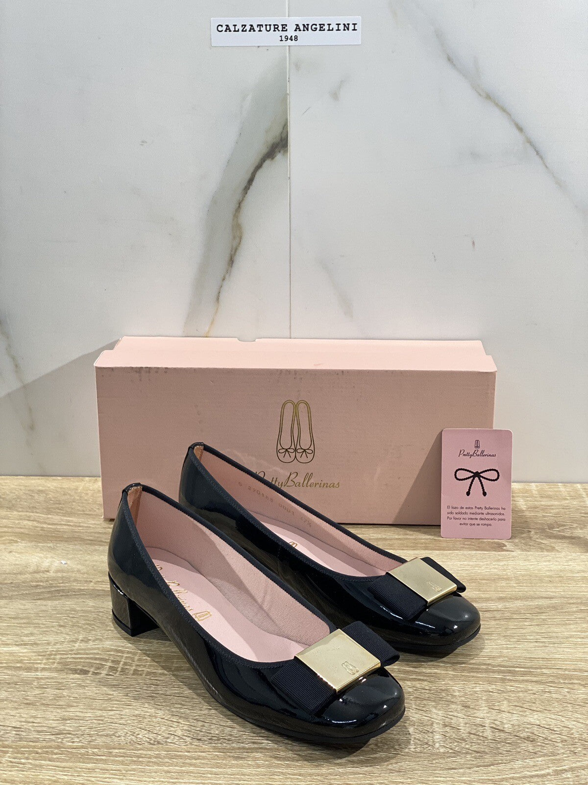 Pretty Ballerinas Scarpa Donna Lindsay Nero Pelle Vernice Ballerina Donna 38.5