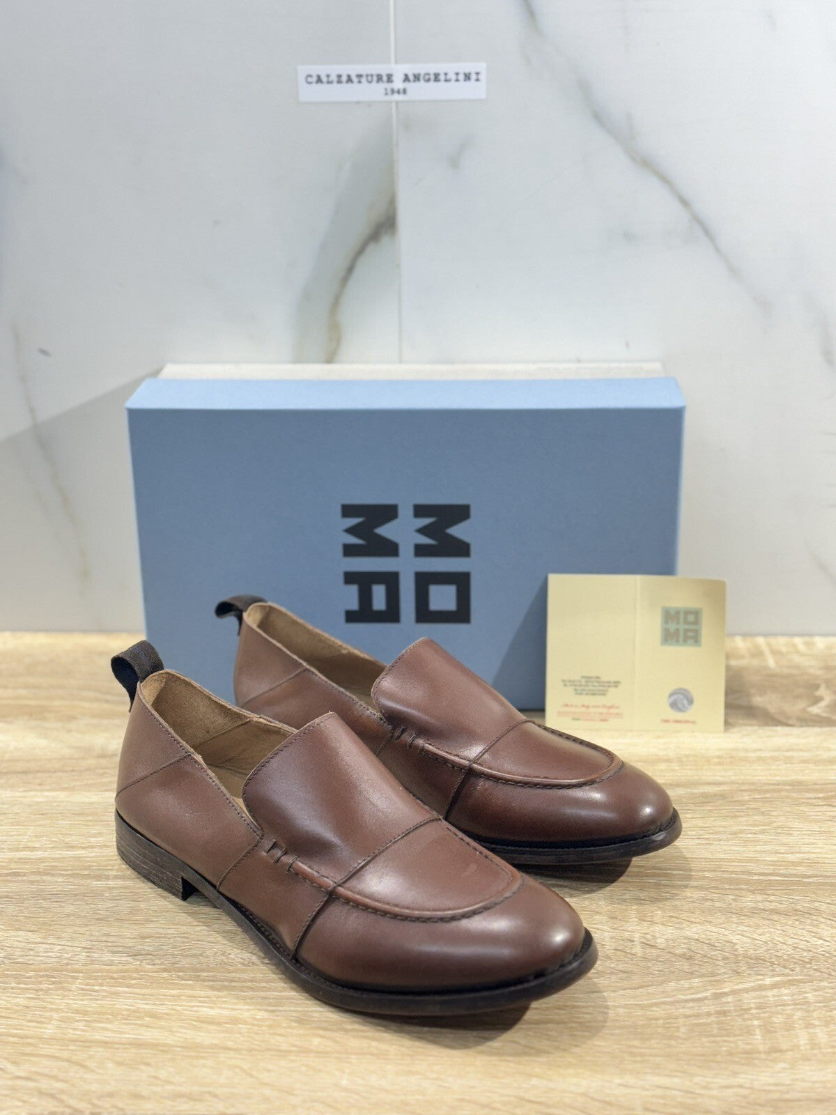 Moma Mocassino Uomo Pelle Cuoio luxury moma men shoes 42
