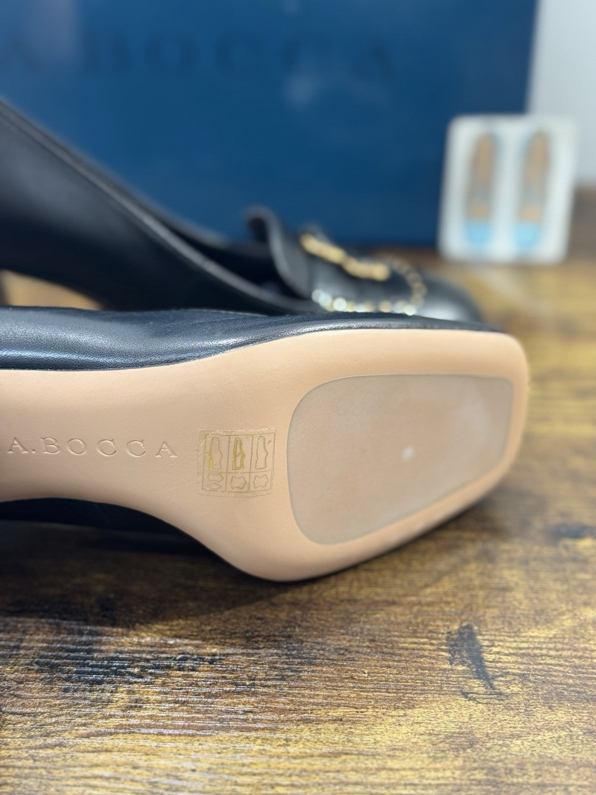 A.bocca Mocassino Con Tacco Pelle Nera Icon A.bocca Donna 35