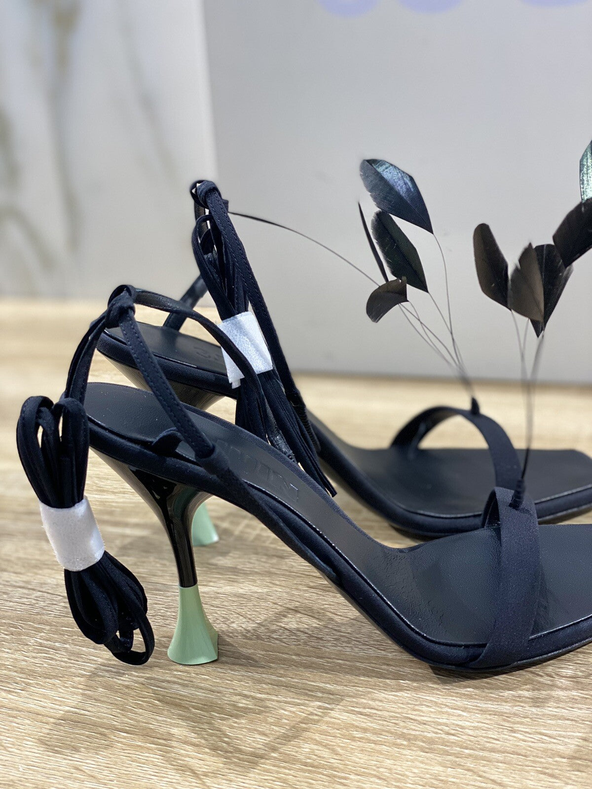 3 Juin Sandalo Donna Kimi 095 Plume Black Luxury Woman Sandal 38