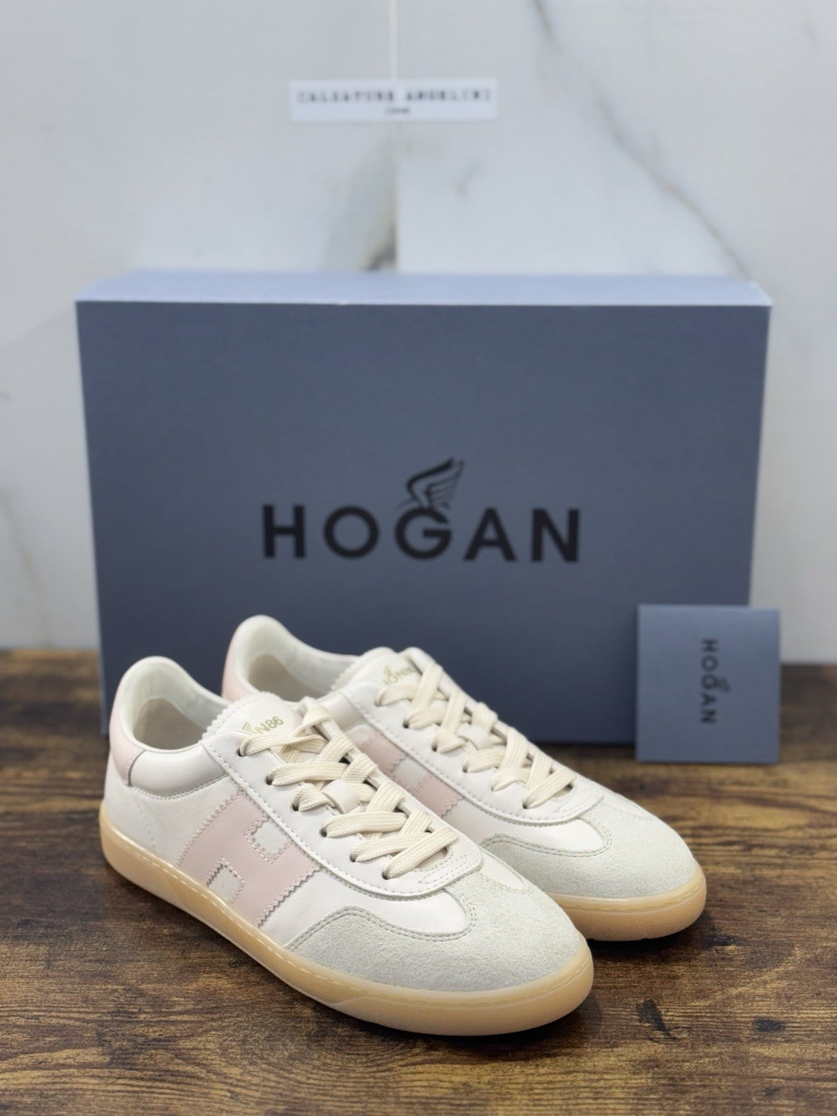 Hogan Cool Sneaker Pelle Casual Beige Hogan Scarpe Donna 38