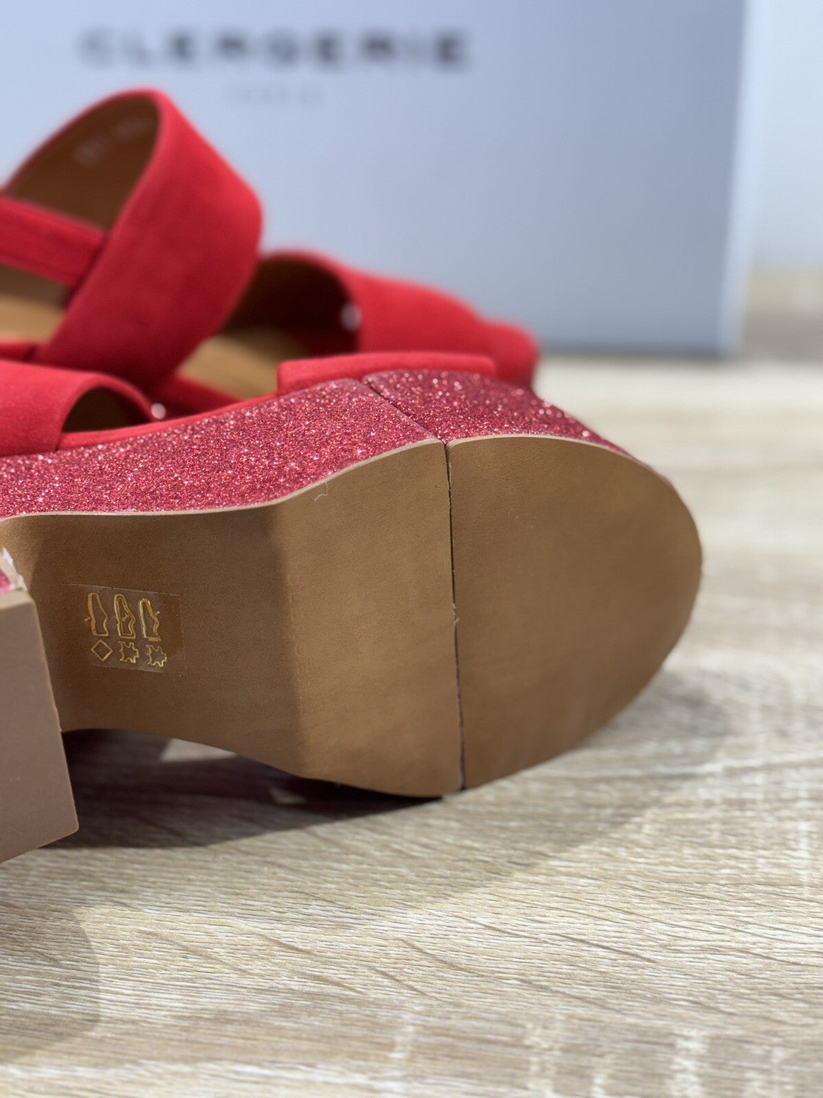 Clergerie Sandalo Donna Zeppa Corasv Pelle Rosso Luxury Clergerie Sandal 37