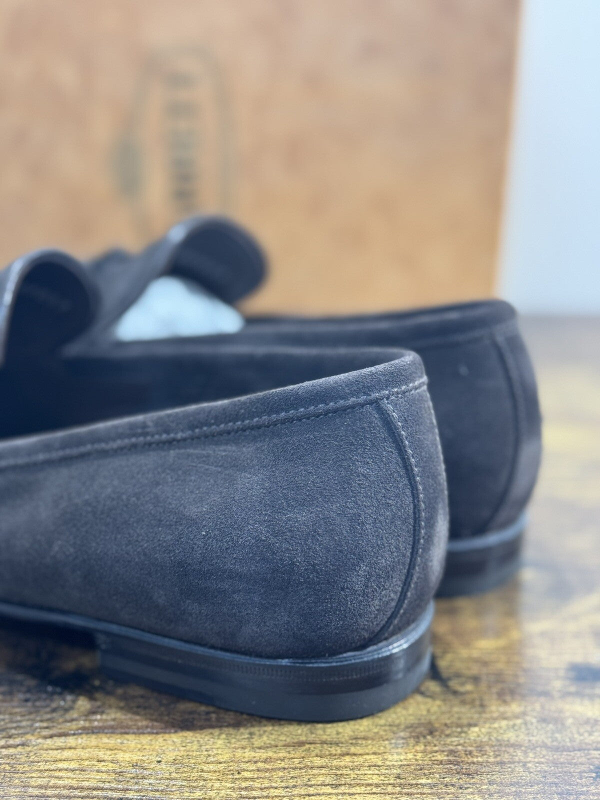 Barrett Mocassino Nappine Uomo Pelle Suede Testa Moro Luxury Men Barrett 40
