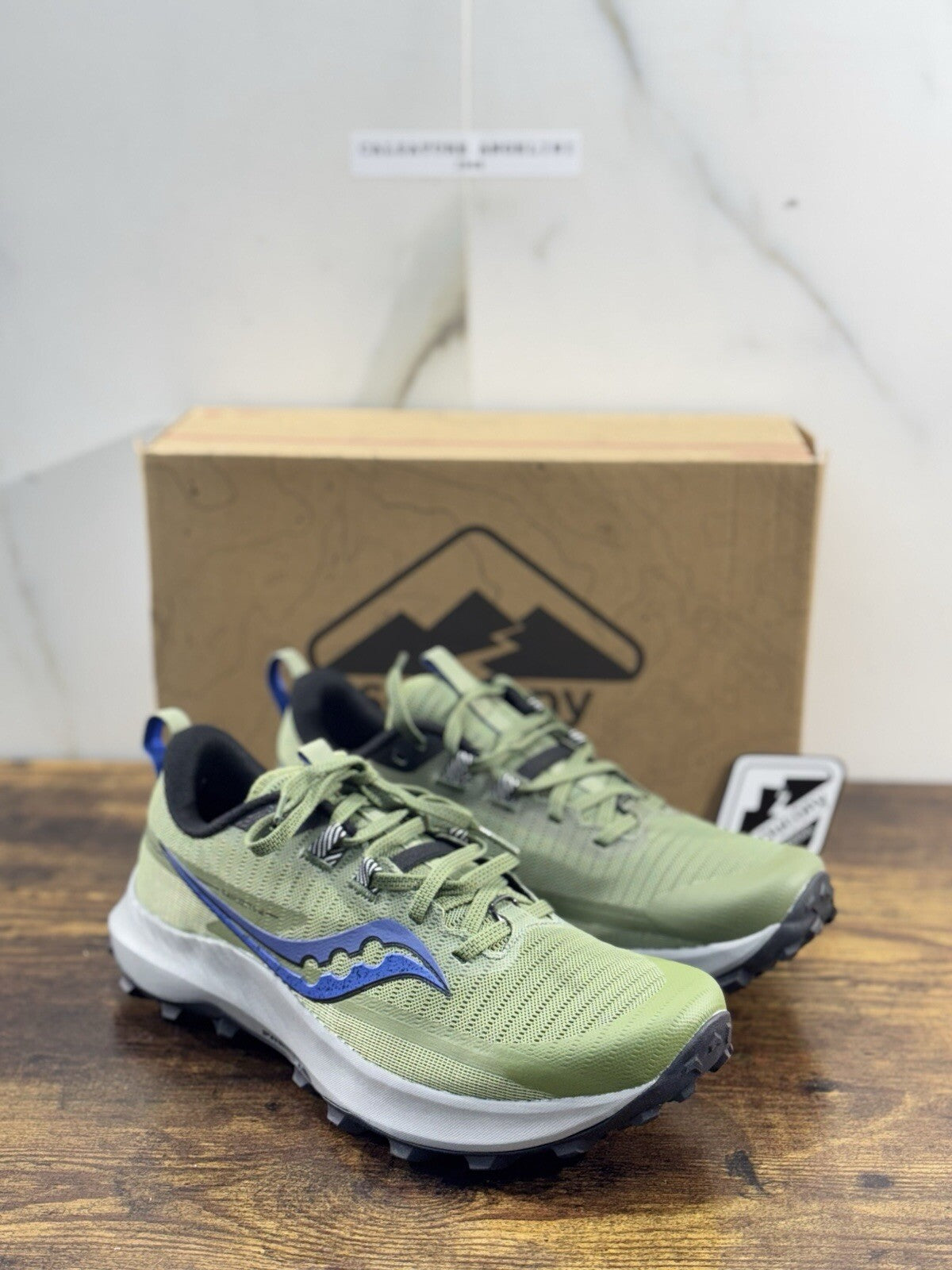 Saucony Peregrine 13 Sneaker Uomo Casual Saucony Green Trail 41
