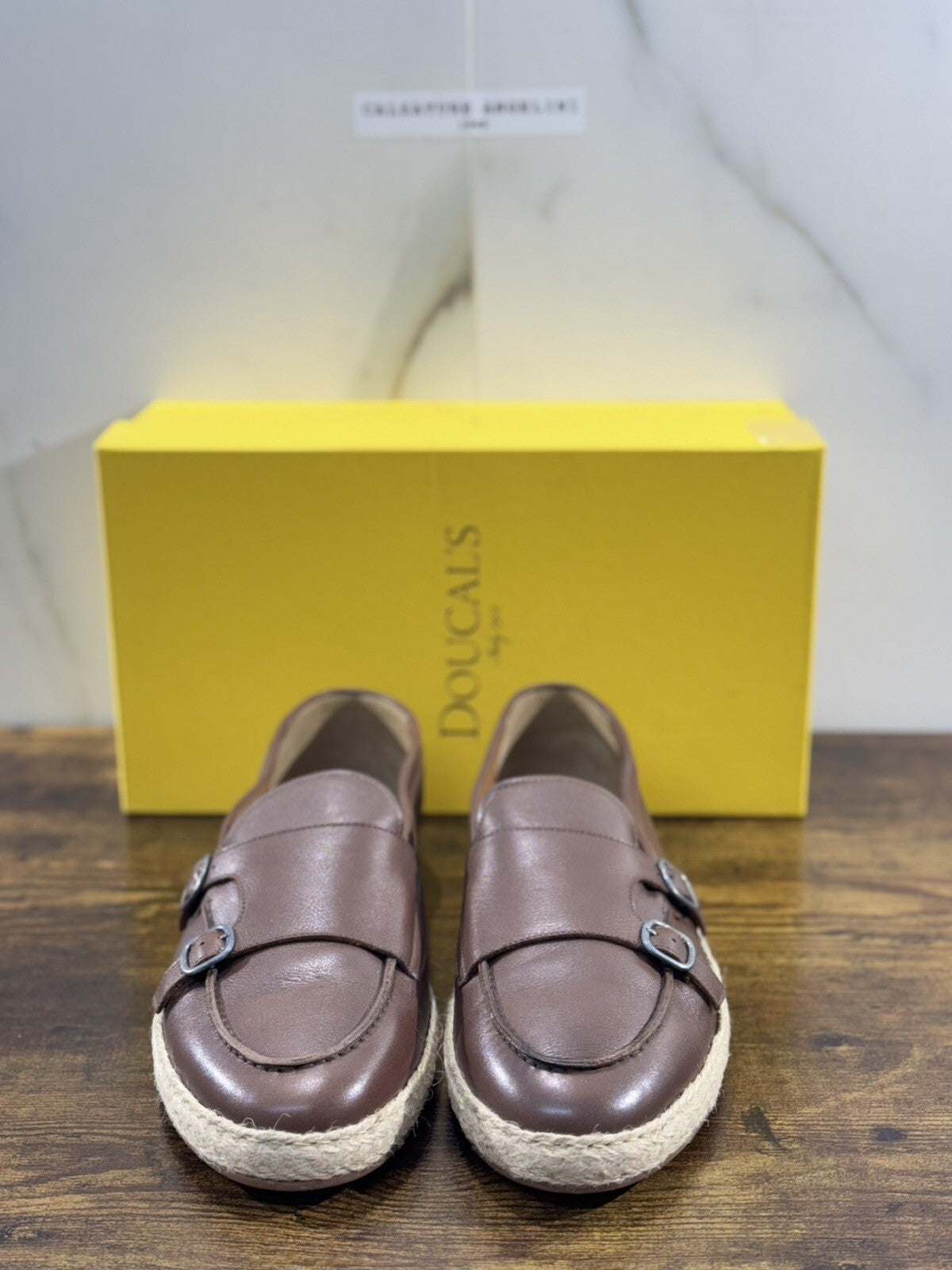 Doucal’s Scarpa Uomo Icon Doppia Fibbia Pelle Luxury Men Doucal’s Shoes 40