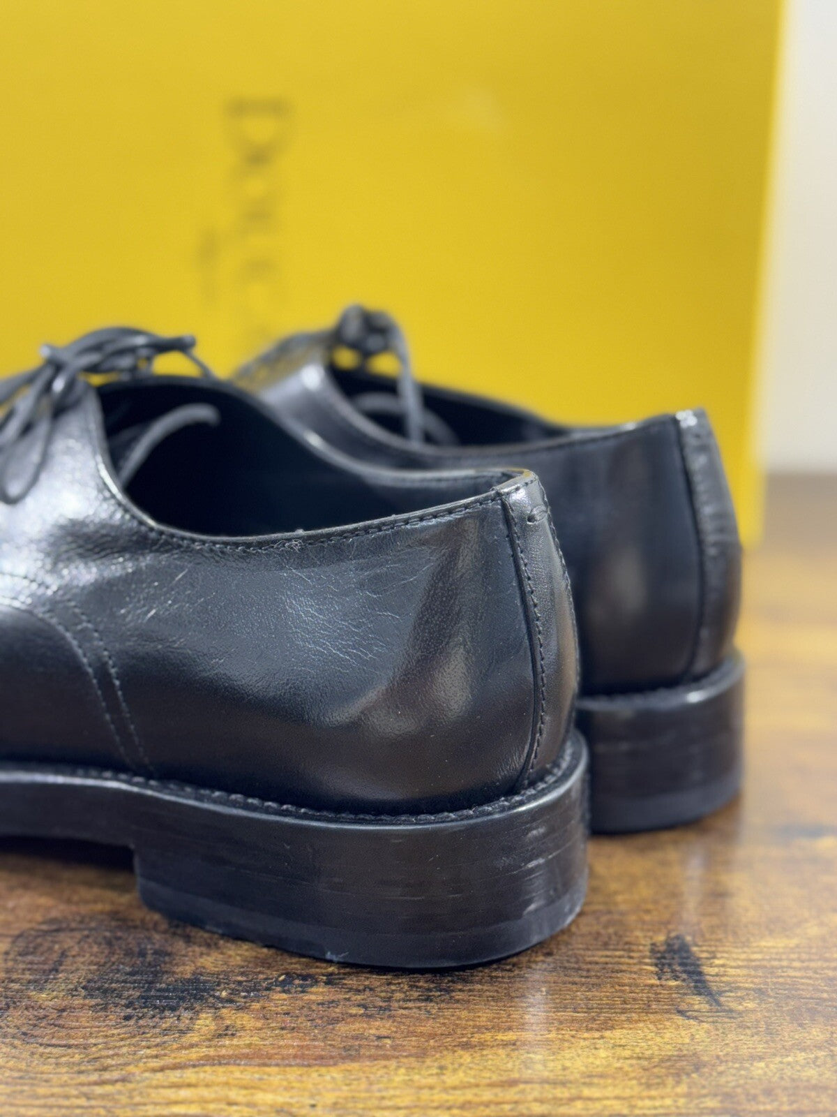 Doucal’s Scarpa Uomo Derby Pelle Nero Luxury Men Doucal’s Shoes 40