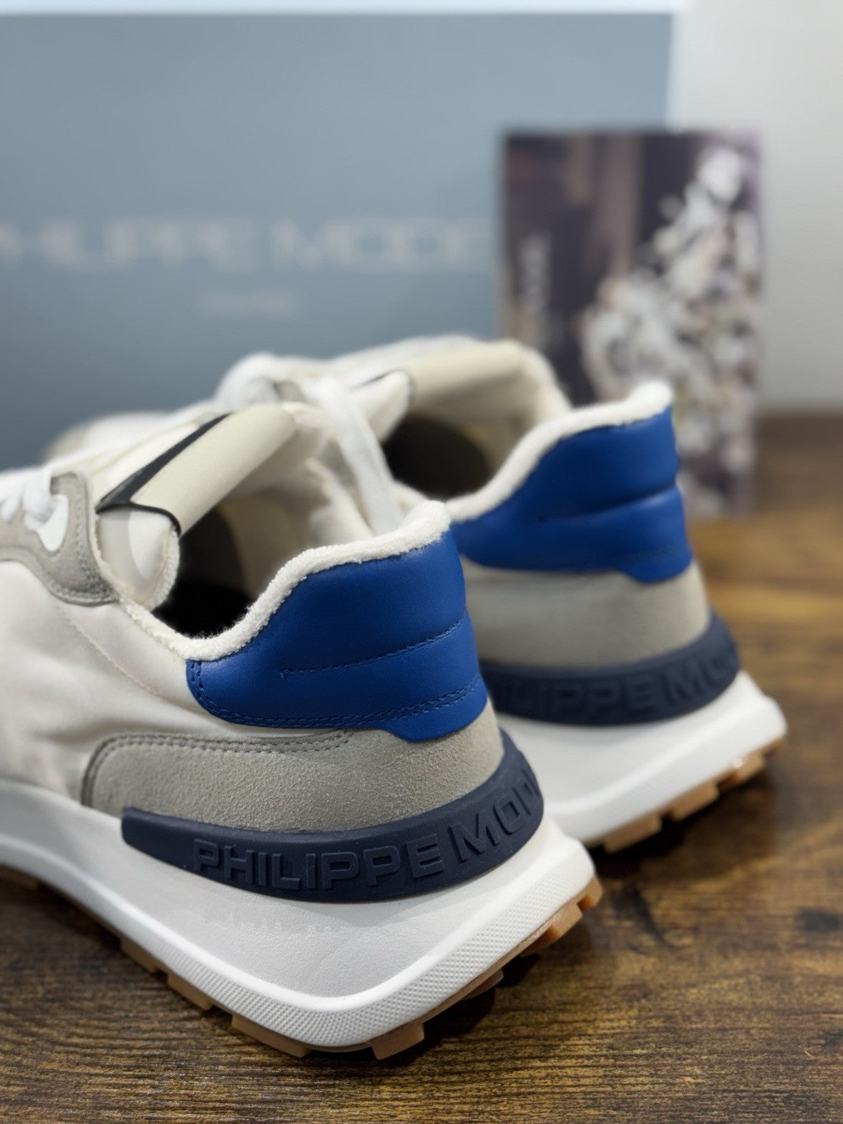 Philippe Model Sneaker Uomo Antibes Suede Grey Blu 41