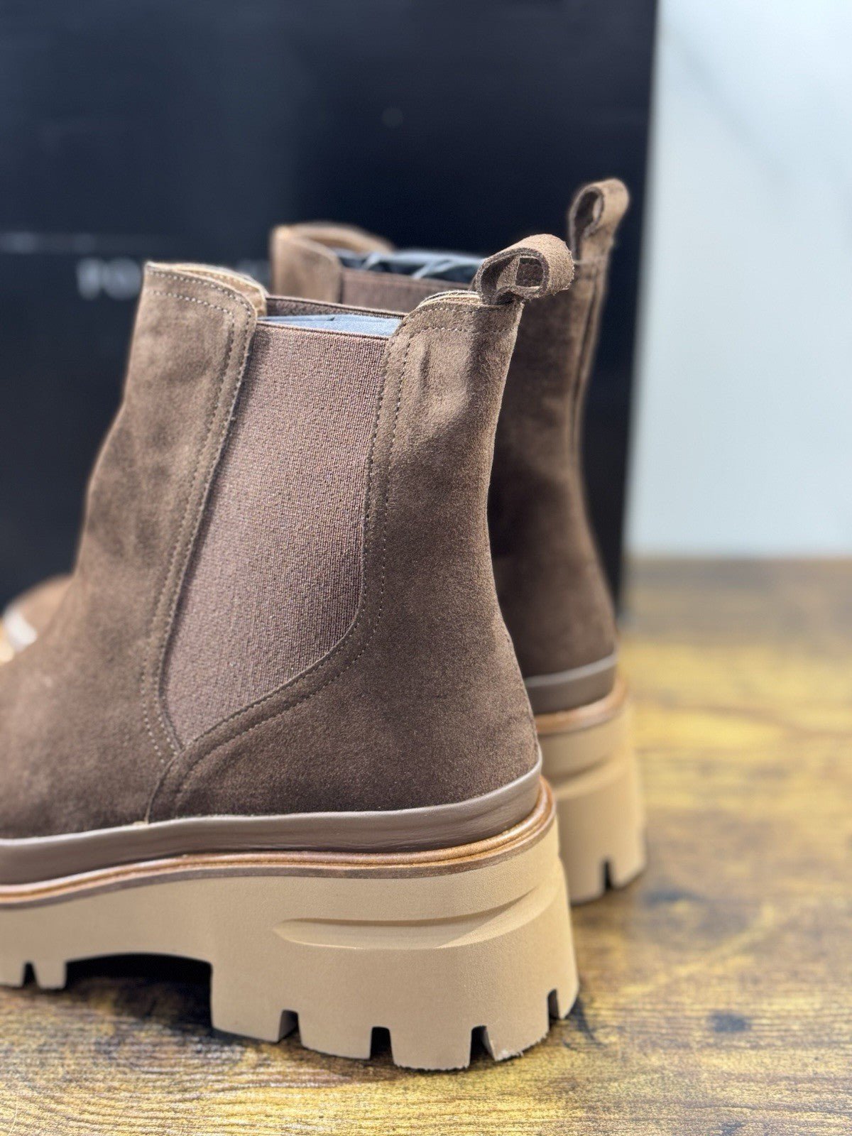 Pons Quintana Stivaletto Donna Suede Ebano Zeppa Extra L. Luxury Boot 39
