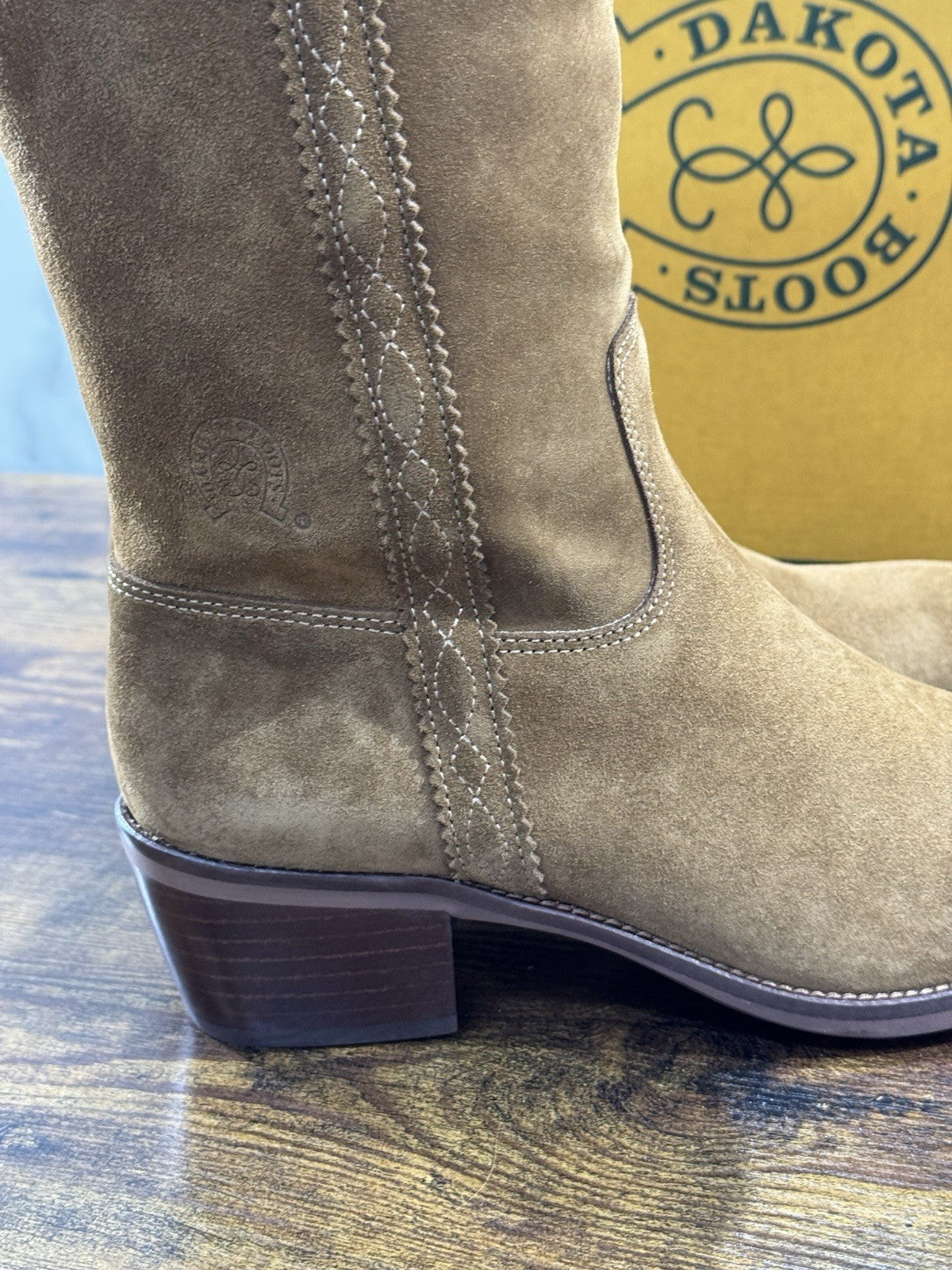 Dakota Boots Stivale Texano Donna Suede Pelle Cuoio Top Quality 40