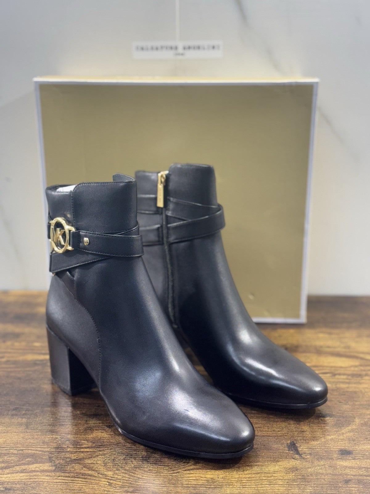 Michael Kors Rory Mid Boot Donna Pelle Nero Casual Donna 39.5