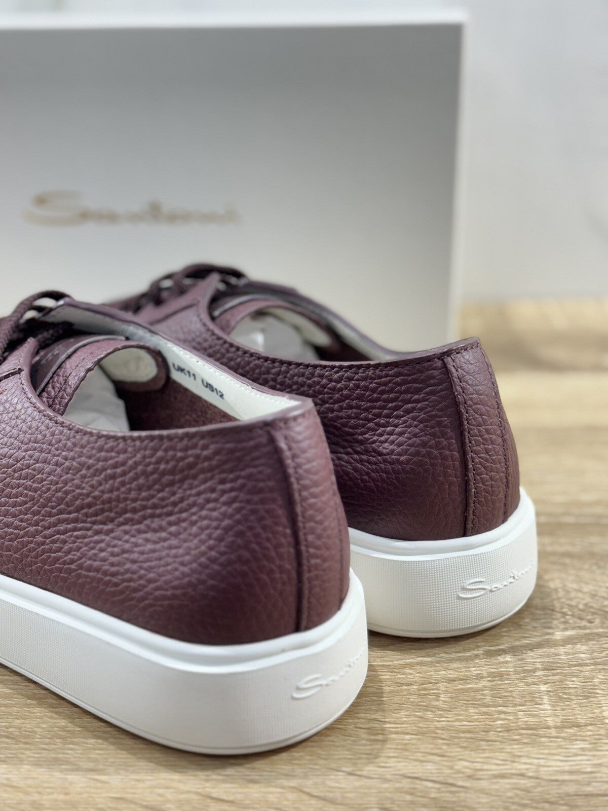 Santoni Sneaker Uomo Icon Pelle Bordo’ Luxury Men Santoni Shoes Icon 45