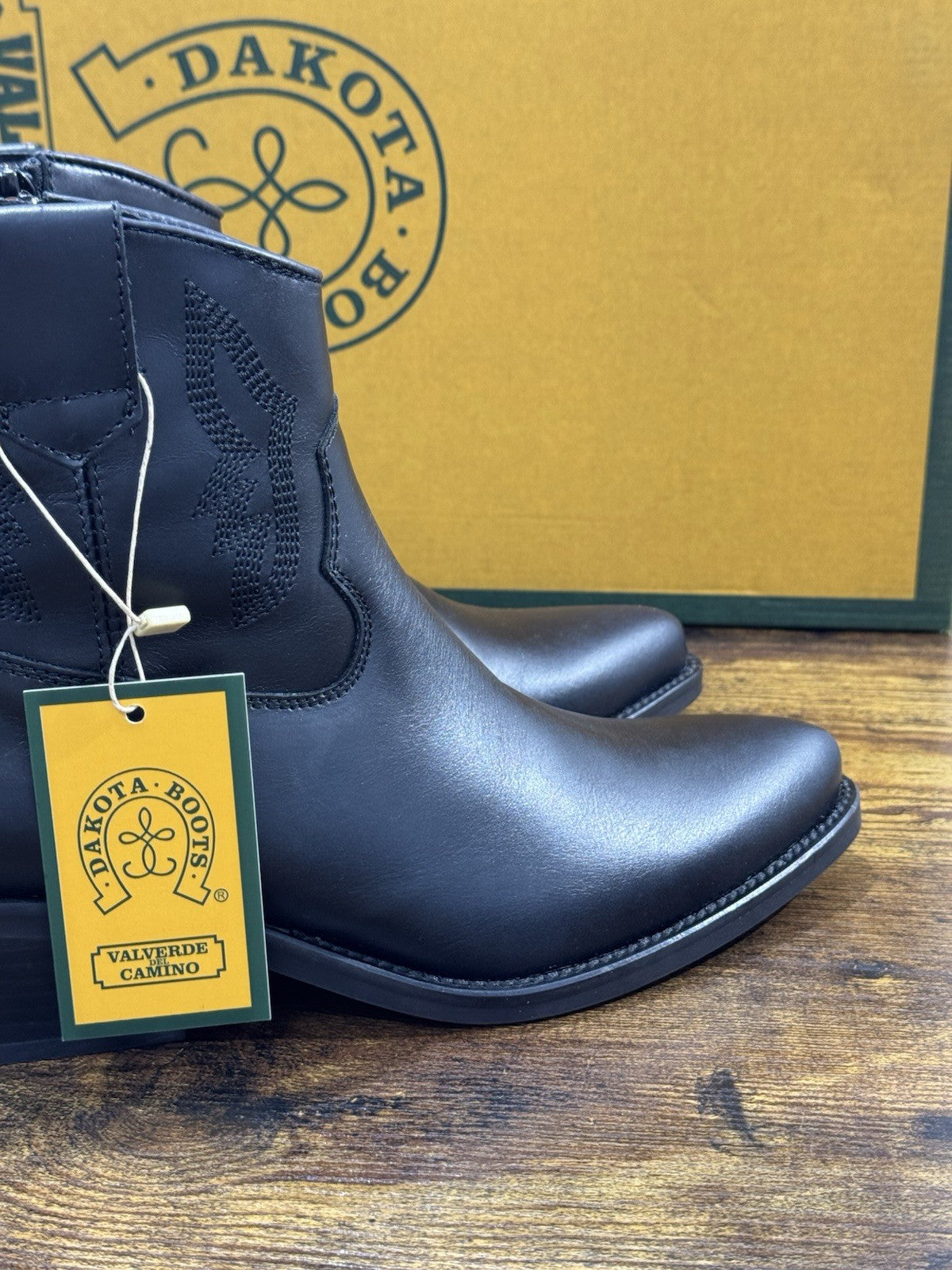 Dakota Boots Stivaletto Texano Donna Pelle Nero Top Quality 39