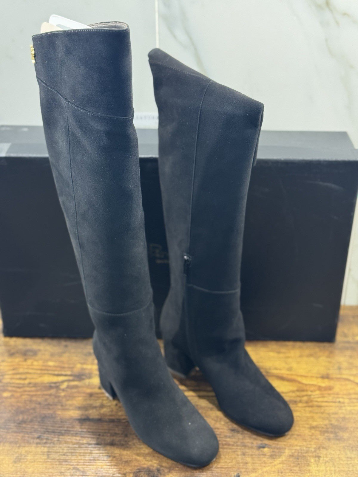 Via roma 15 stivale donna Suede Nero luxury boot via roma 15 40