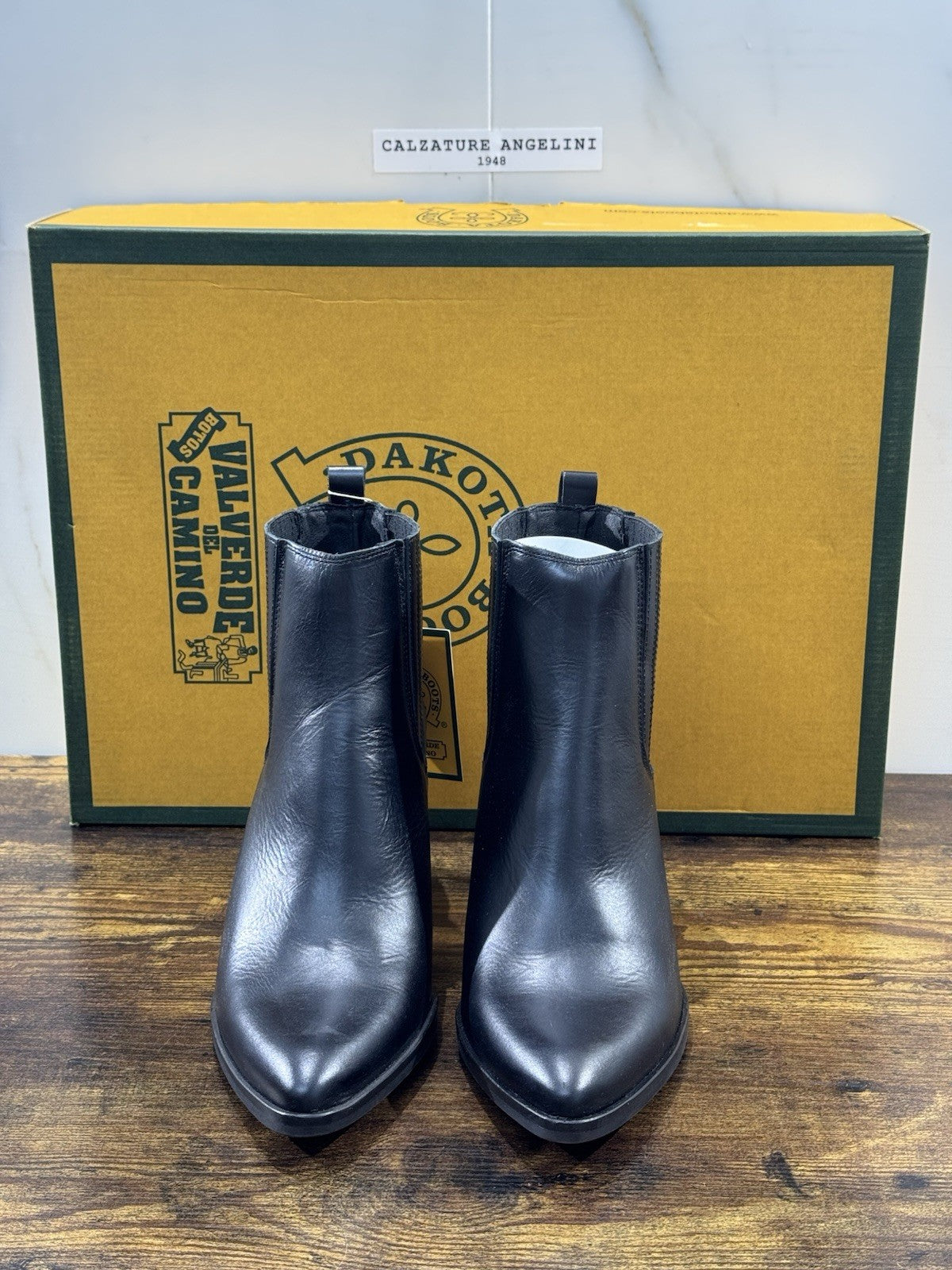 Dakota Boots Stivaletto Texano Donna Pelle Nero Top Quality 40