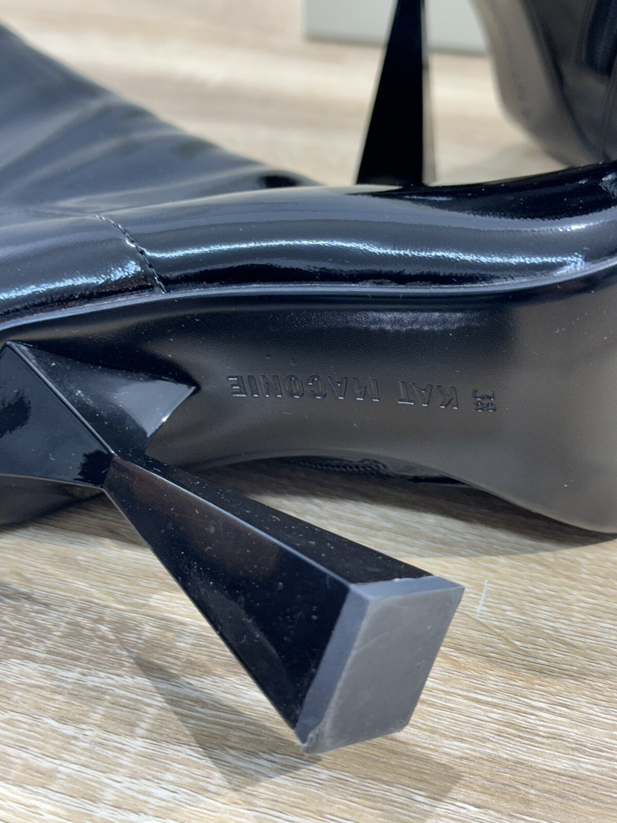 Kat Maconie Stivaletto Donna Chika Pelle Nero Luxury Kat Maconie Boot 38