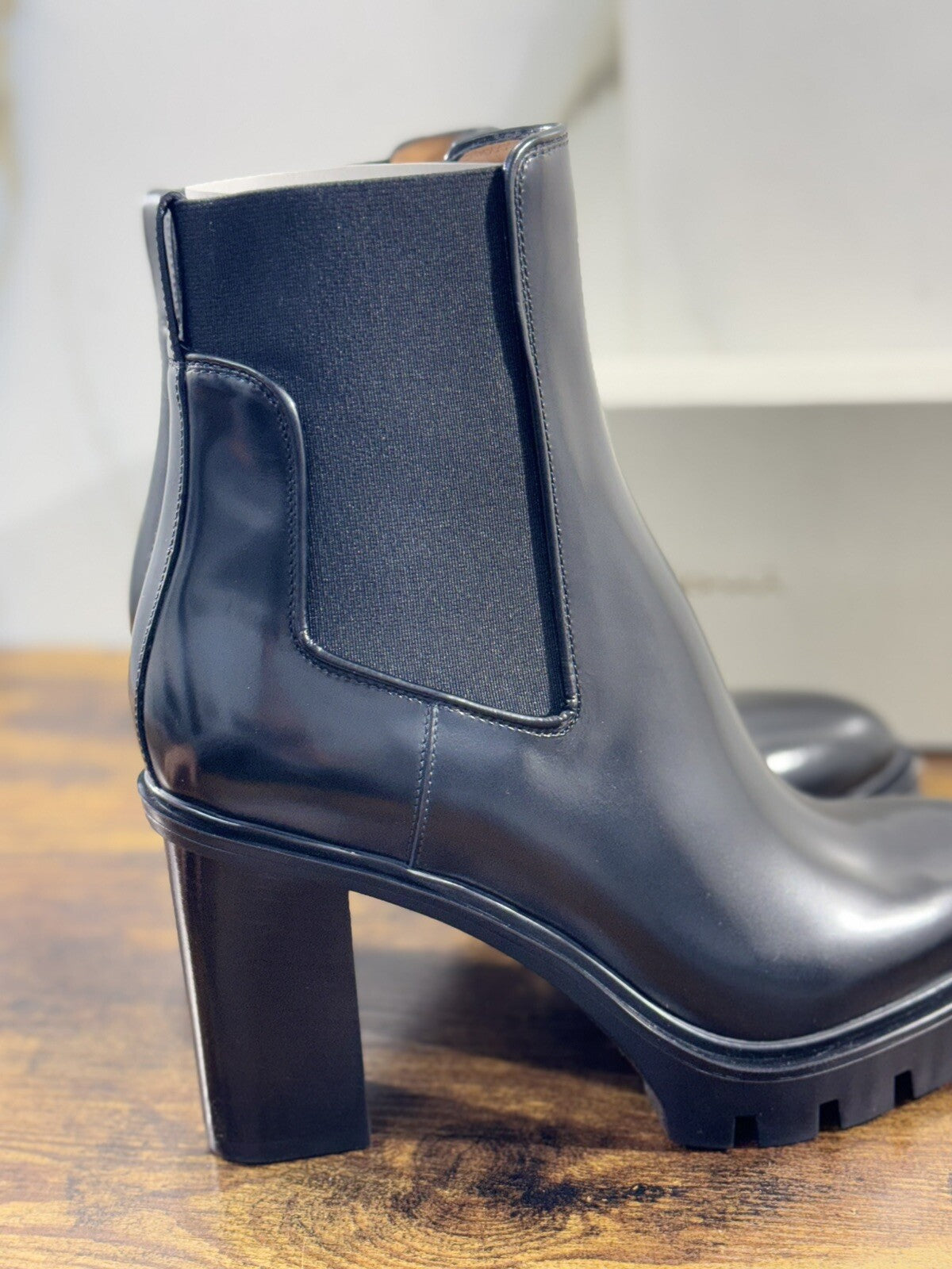 Santoni Tronchetto Donna Pelle Nera Casual Luxury Boot Woman Santoni 39