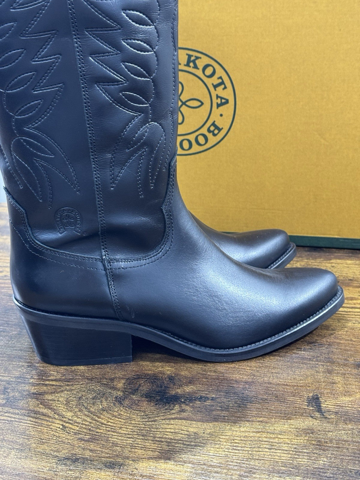 Dakota Boots Stivale Texano Donna Pelle Nero Top Quality 39