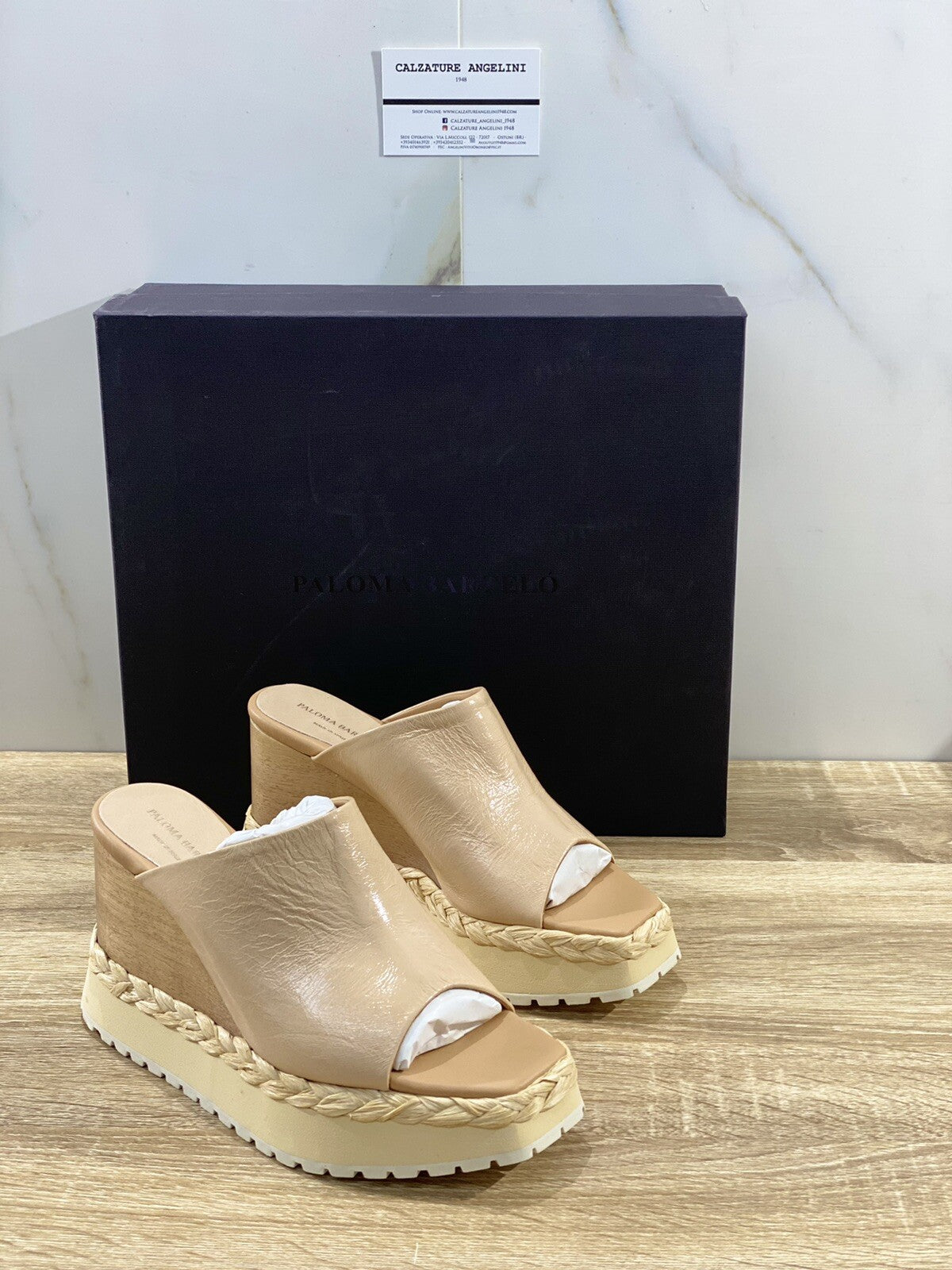 Paloma Barcelo’ sandalo donna Anapu Pelle Lory Reflex zeppa 40