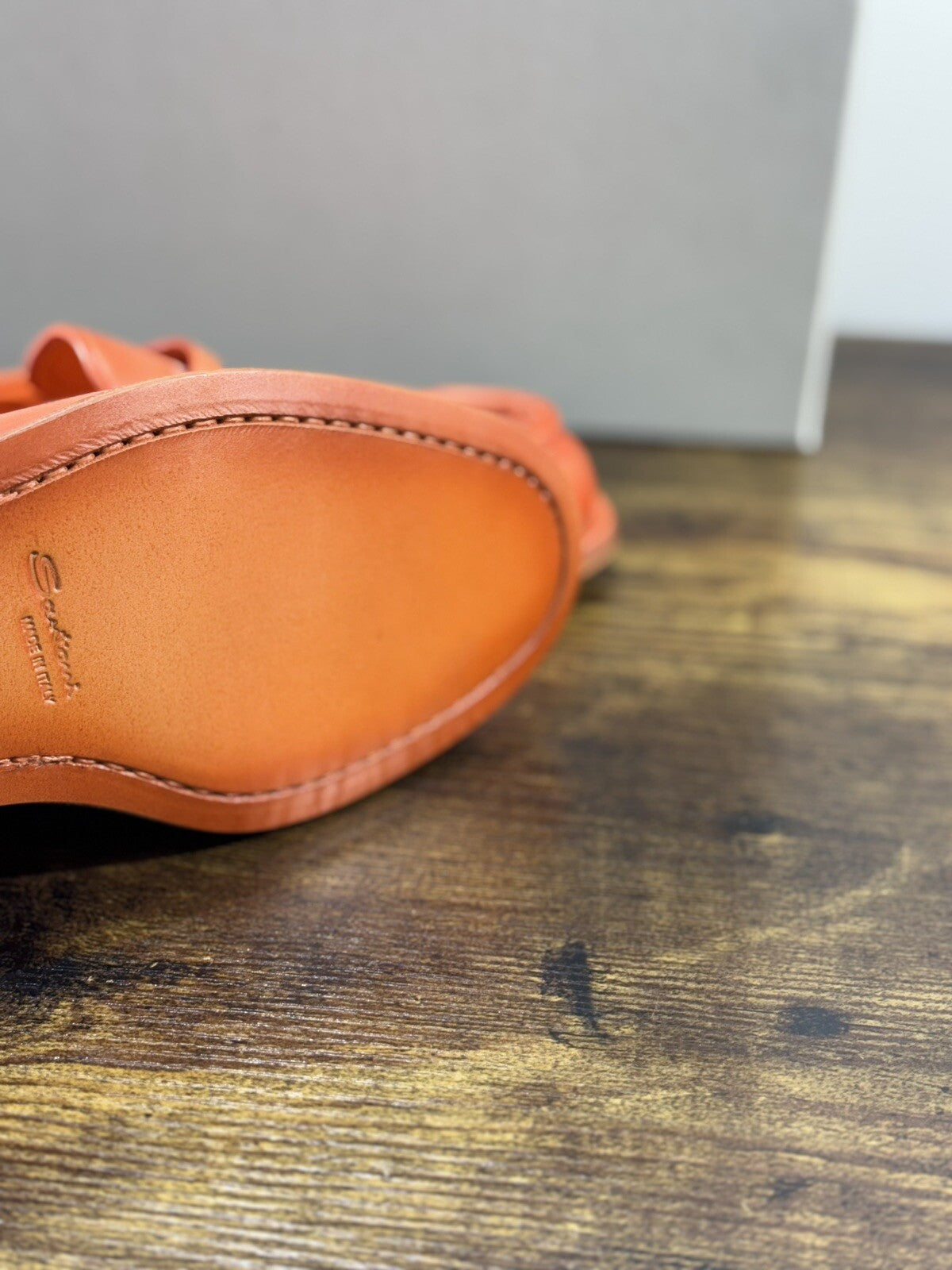 Santoni Sandalo Donna In Pelle Orange Super Soft Luxury Woman Shoe 39