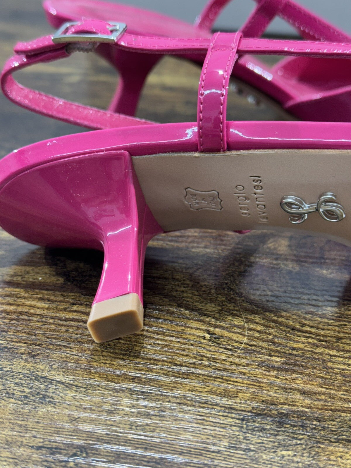 Sergio Levantesi Sling Back Donna Coral Pelle Fuxia Luxury Woman Sandal 37
