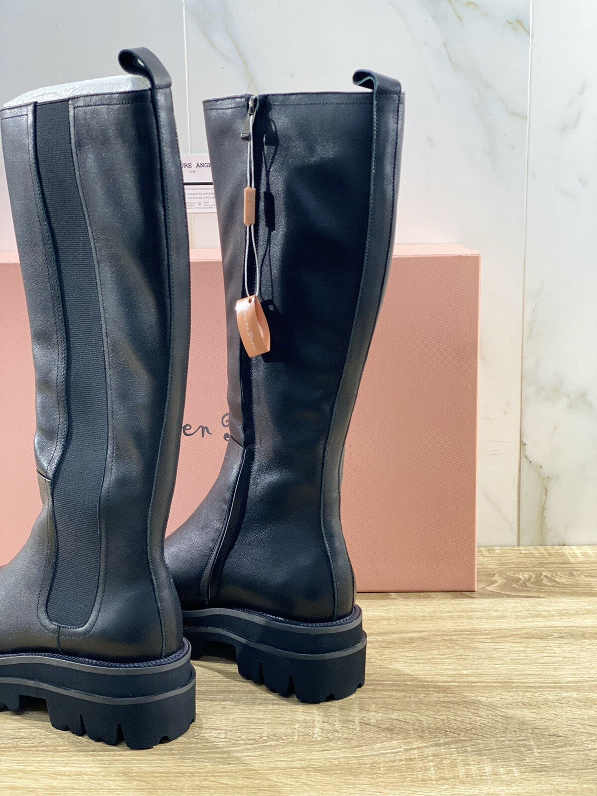 Alma en pena stivale donna combat 21461 in pelle nera extra light 39