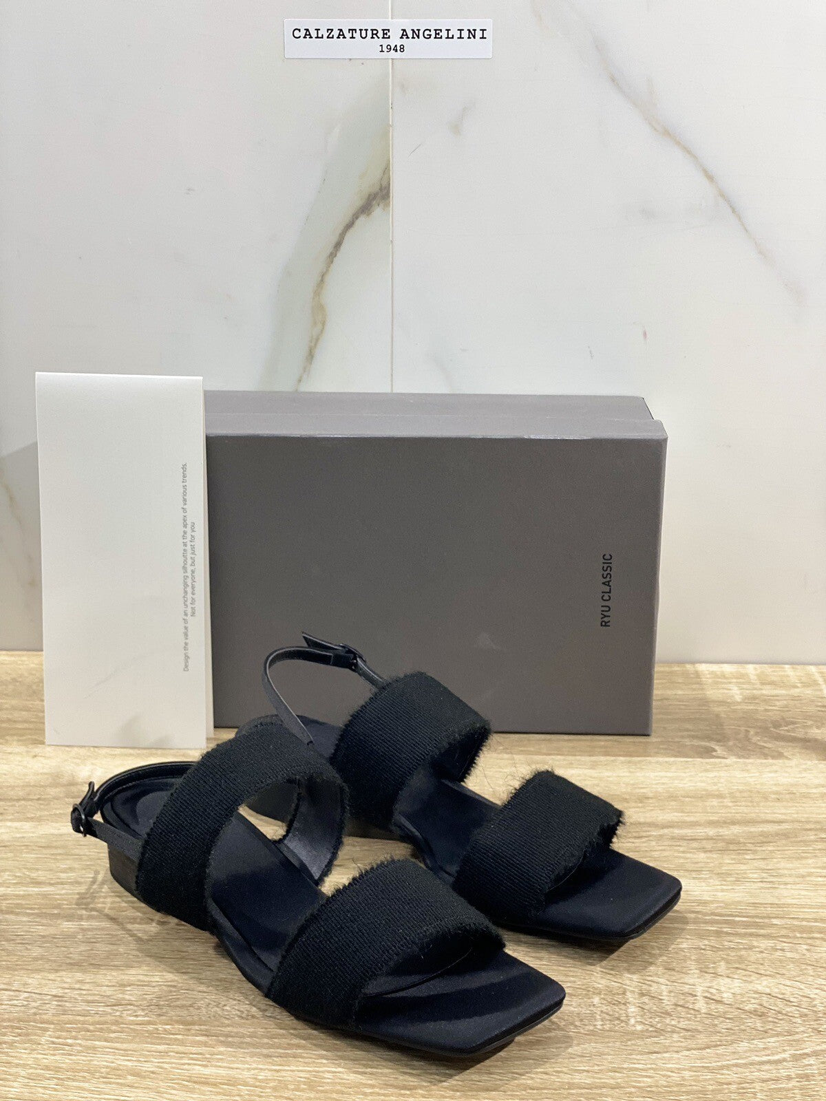 Ryu Classic Lethee Sandalo Nero Raso Luxury Woman Sandal Ryu Classic 38