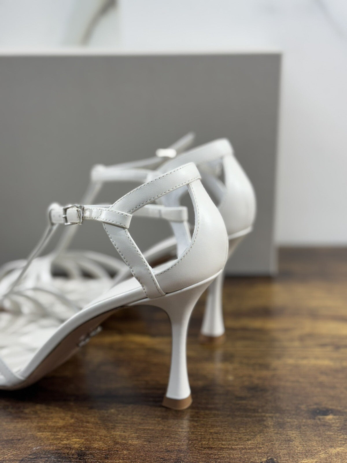 Sergio Levantesi Sandalo Donna Hita Pelle Bianca Luxury Woman Sandal 38
