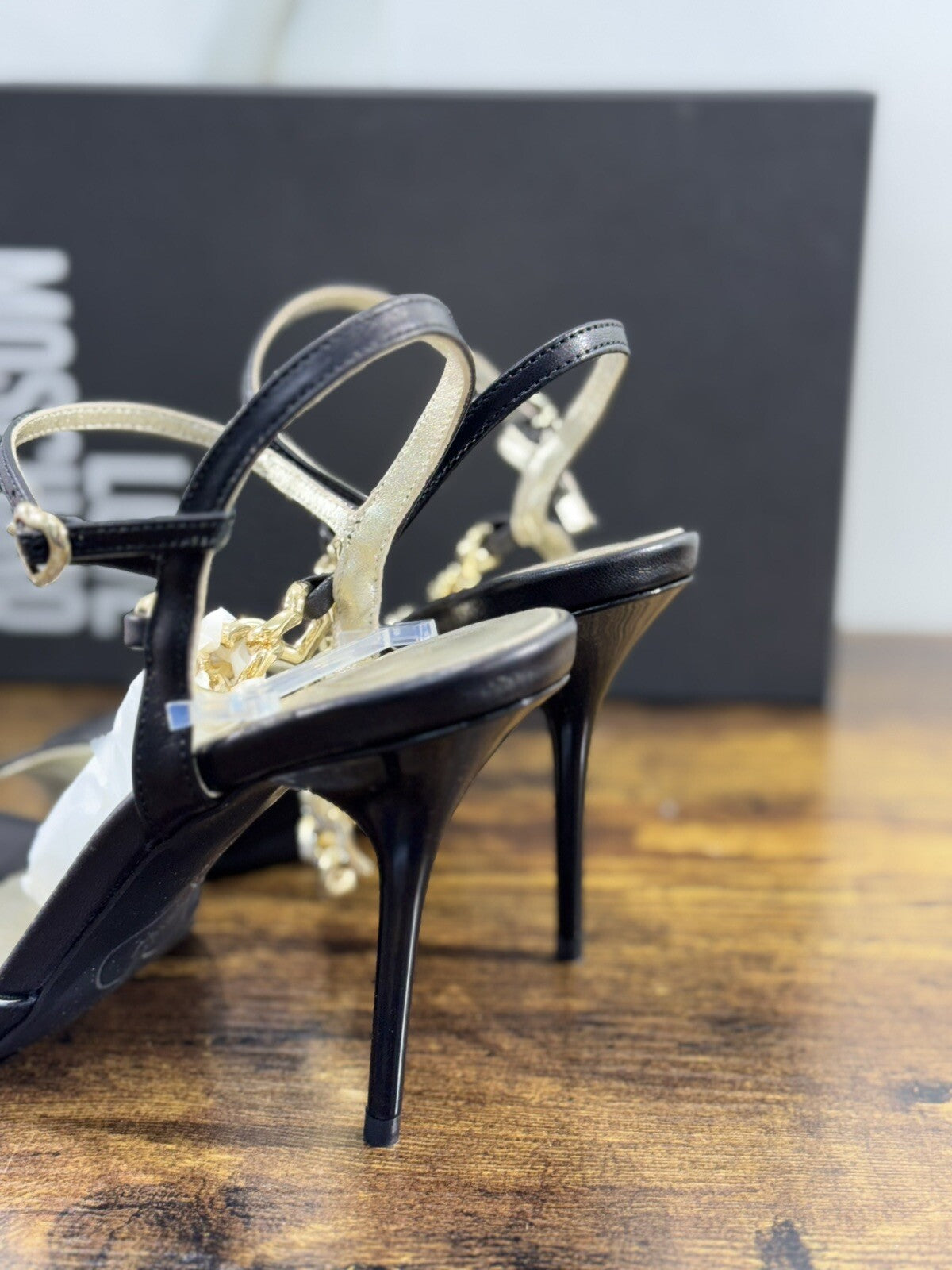 Love Moschino Sandalo Donna Pelle Nero Casual Moschino Sandal 39