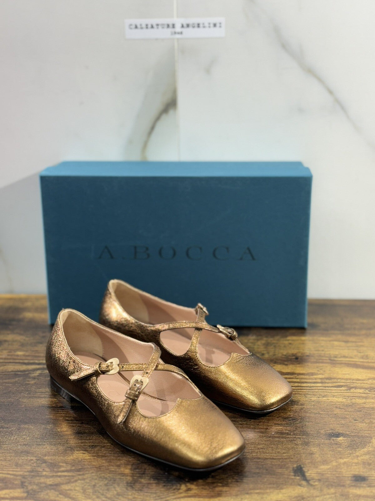 A.Bocca Two For Love Scarpa Donna Pelle Ruggine Tacco Luxury Handmade 36