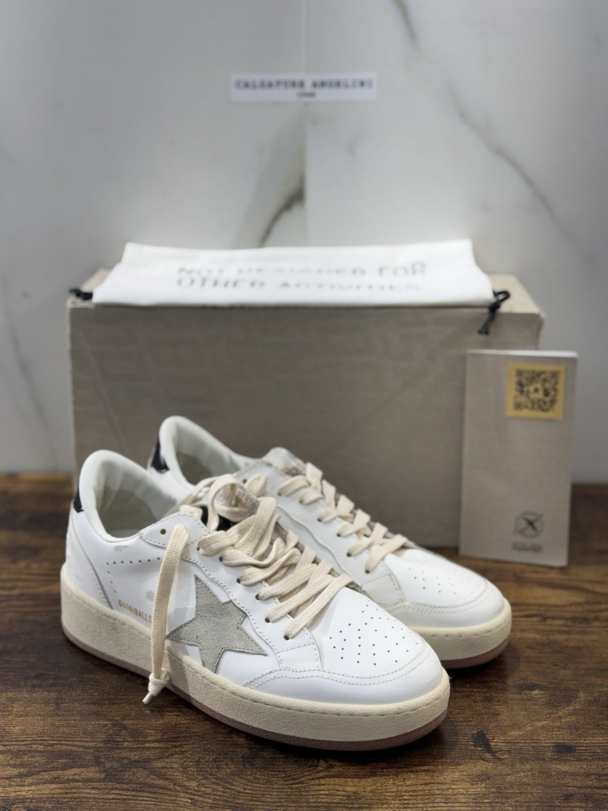 Golden Goose Ball Star 2 Pelle Bianca Luxury Sneaker Uomo 40