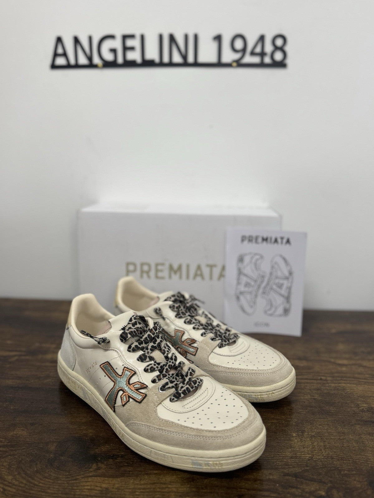 Premiata Clayd Basket Sneaker Pelle Bianca Casual Premiata Donna 41