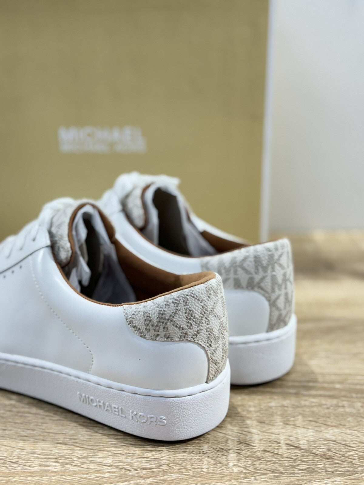 Michael Kors sneaker donna Irving Lace Up Pelle Bianca 40