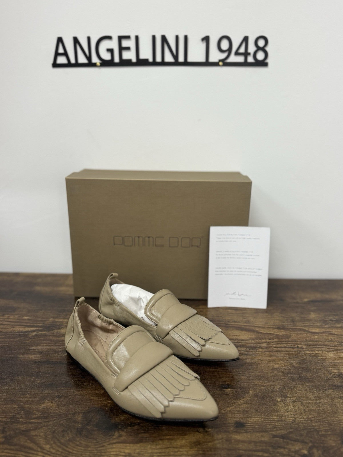 Pomme D’or Mocassino Pelle Sabbia Casual Scarpa Donna 38