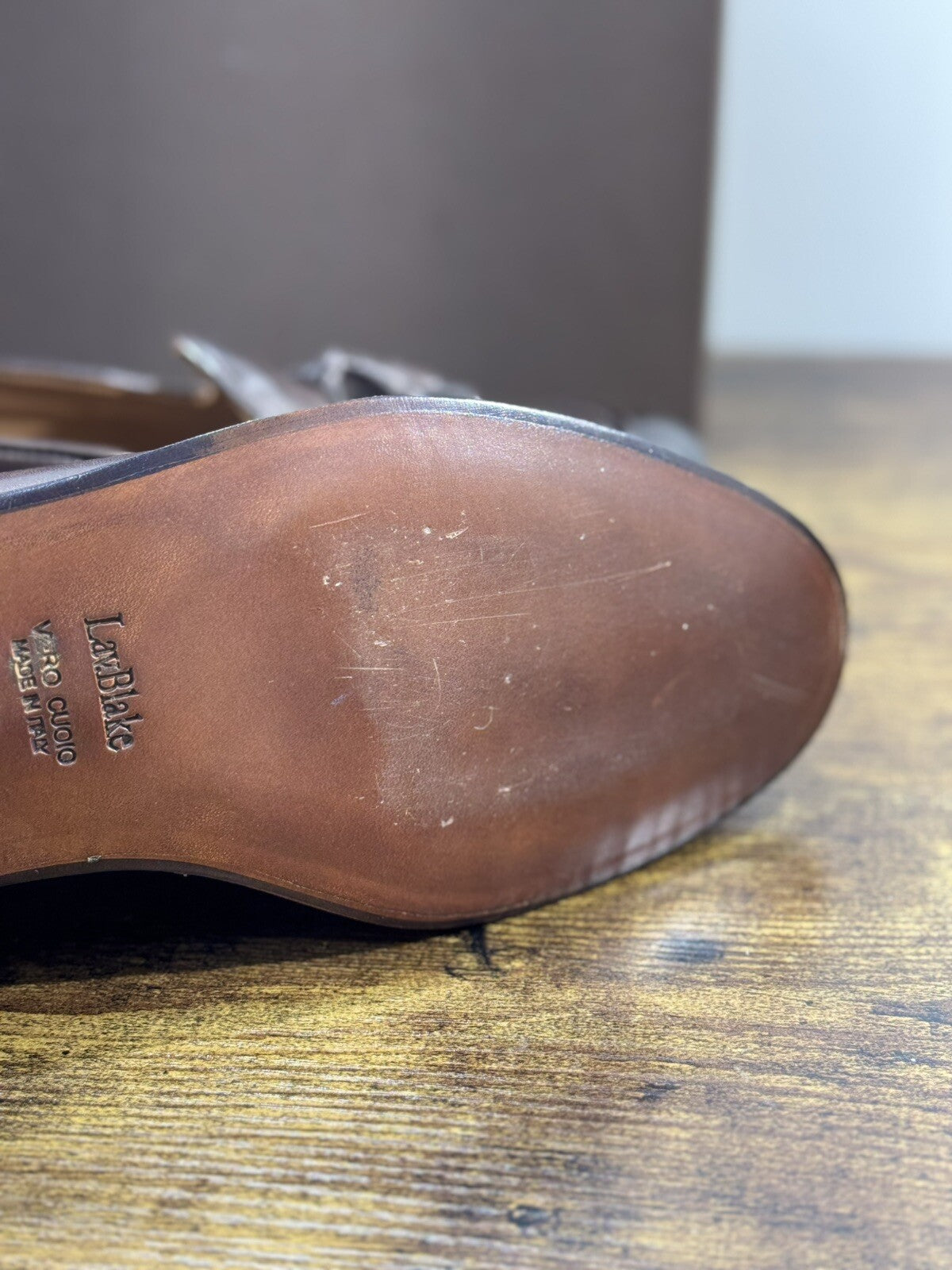 Brugnoli Mocassino Uomo Nappine Pelle T MoroLavorazione Blake Made In Italy 45