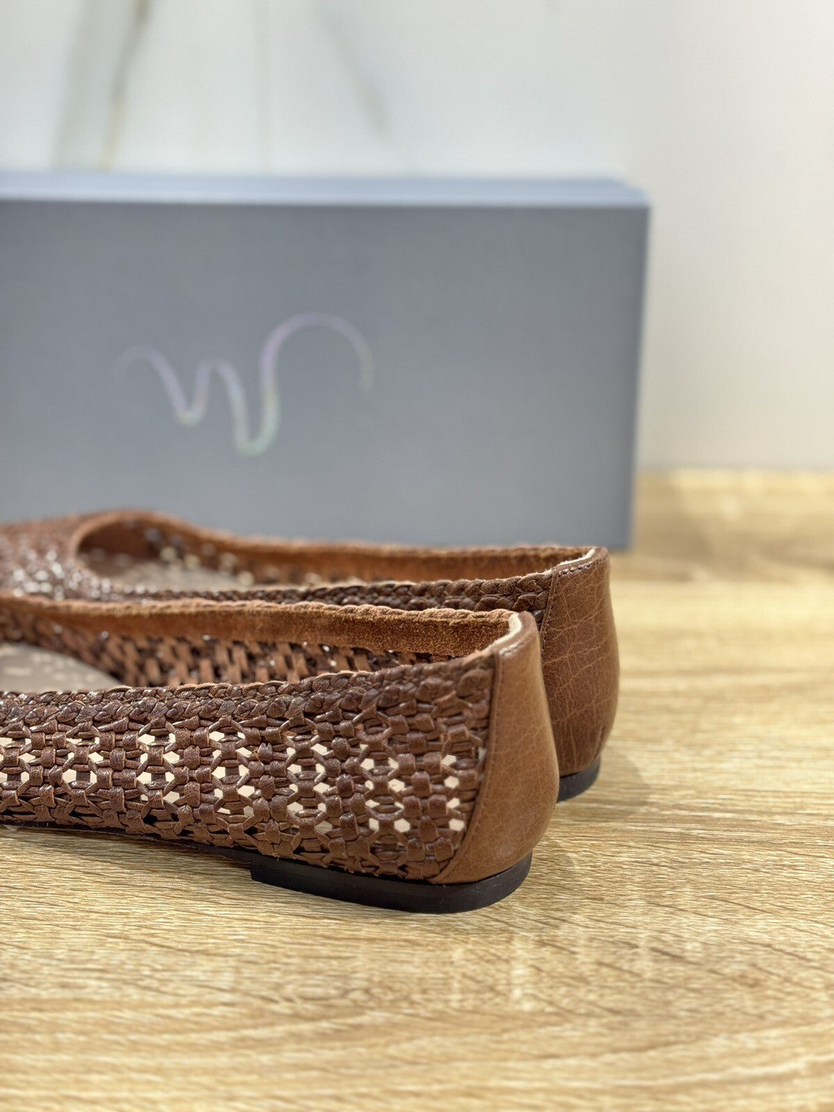 Mia Moltrasio Ballerina Donna Intrecciata A Mano Cuoio Luxury Handmade 35