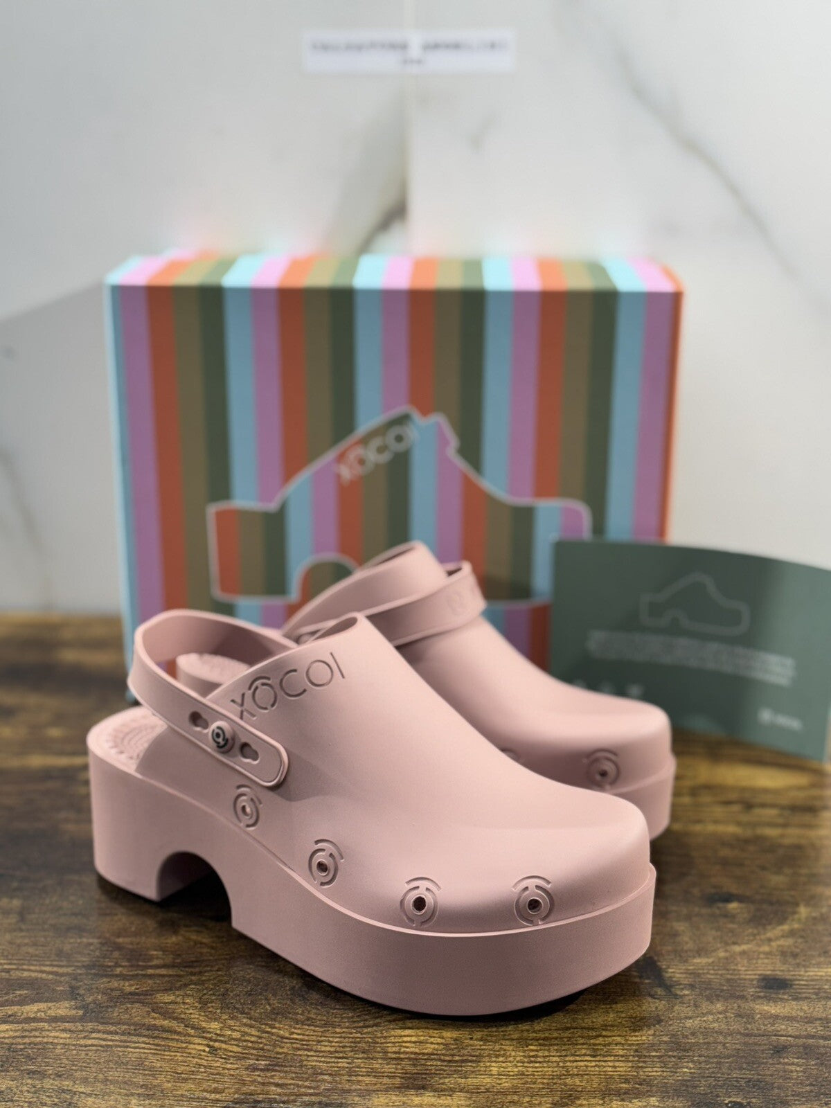 Xocoi Zoccolo Donna In Gomma Casual Clogs Pink Woman 37