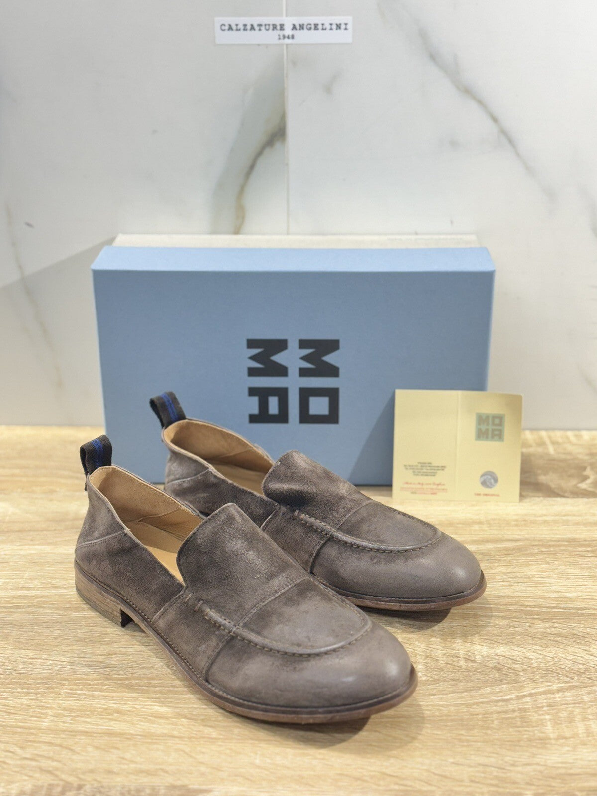 Moma Mocassino Uomo Crosta Testa Moro luxury moma men shoes 42