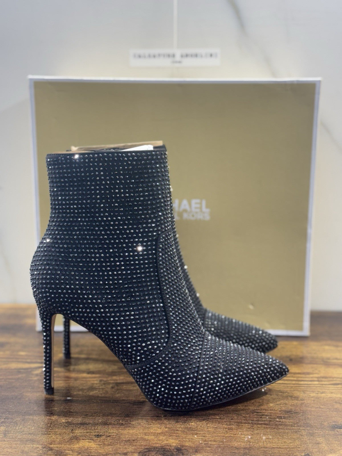 Michael Kors Rue Stiletto Bootie Donna Pelle Nero Casual Donna 36