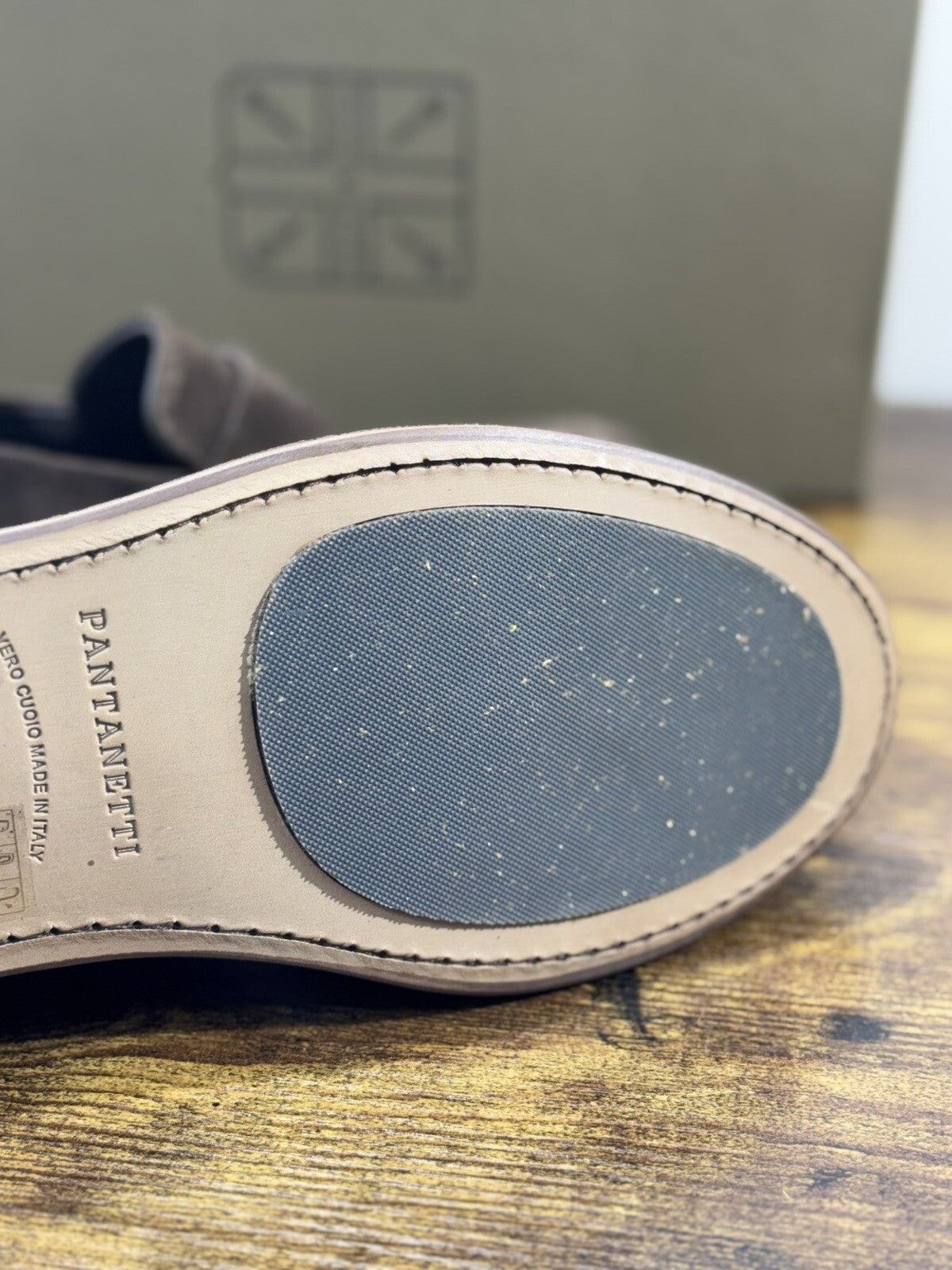 Pantanetti Mocassino Uomo Suede Testa m Luxury Handmade Pantanetti Men Shoes 42