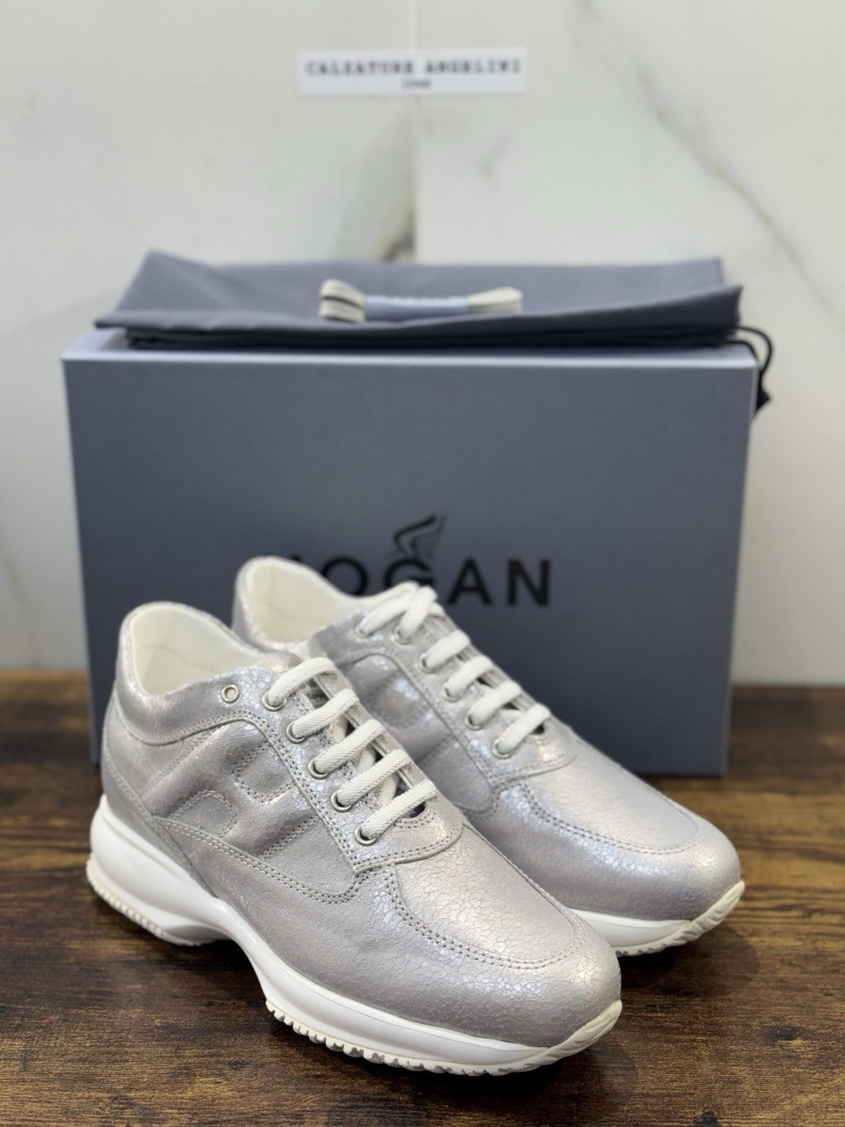 Hogan Interactive Pelle Argento Casual Hogan Donna 35