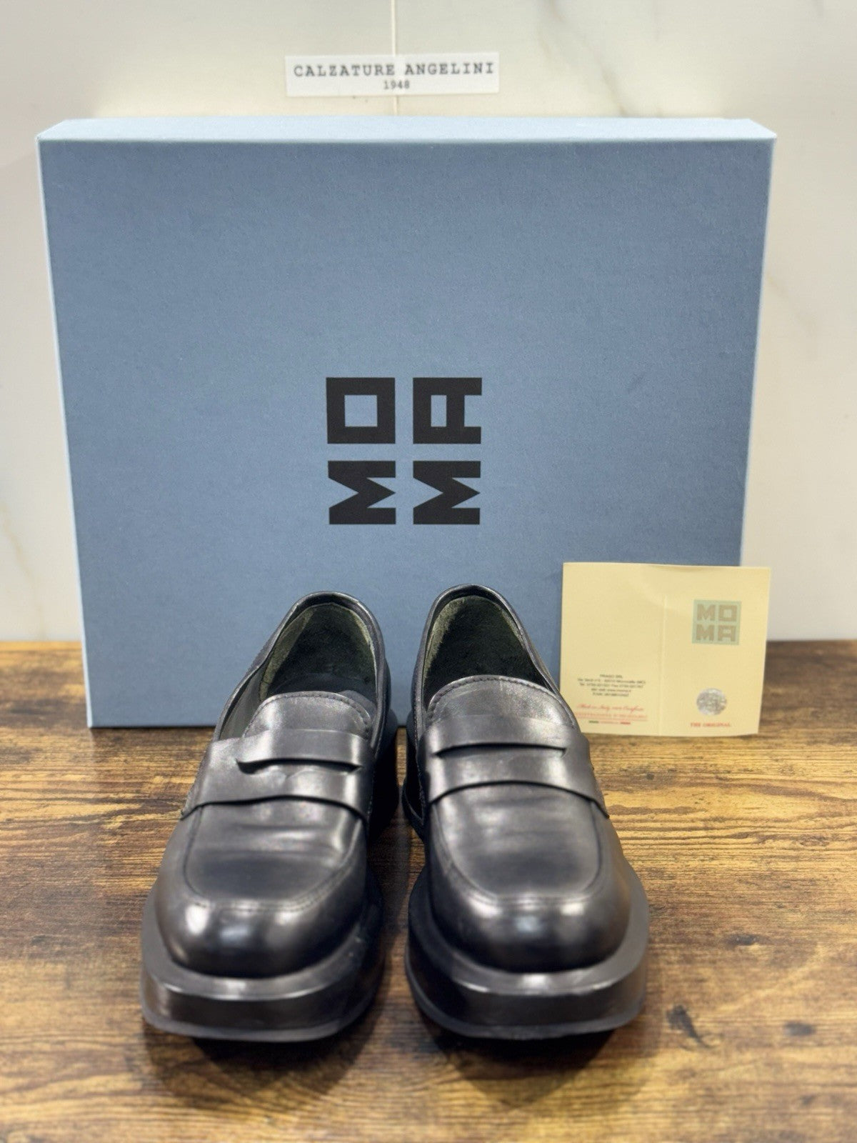 Moma Mocassino Pelle Nero Fatto A Mano In Italia Luxury Moma Boot Donna 39