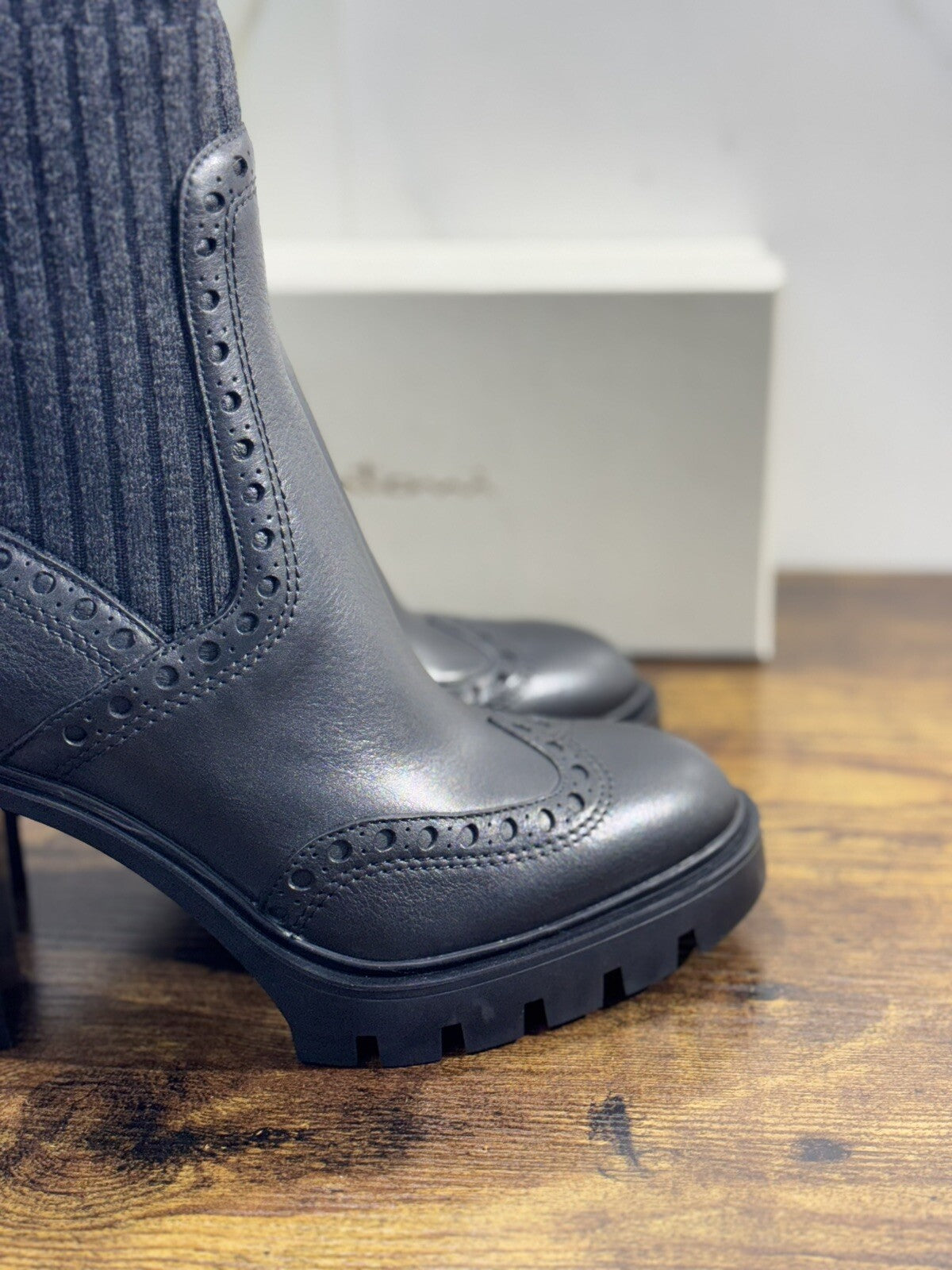 Santoni Tronchetto Donna Pelle Nera Casual Luxury Boot Woman Santoni 39